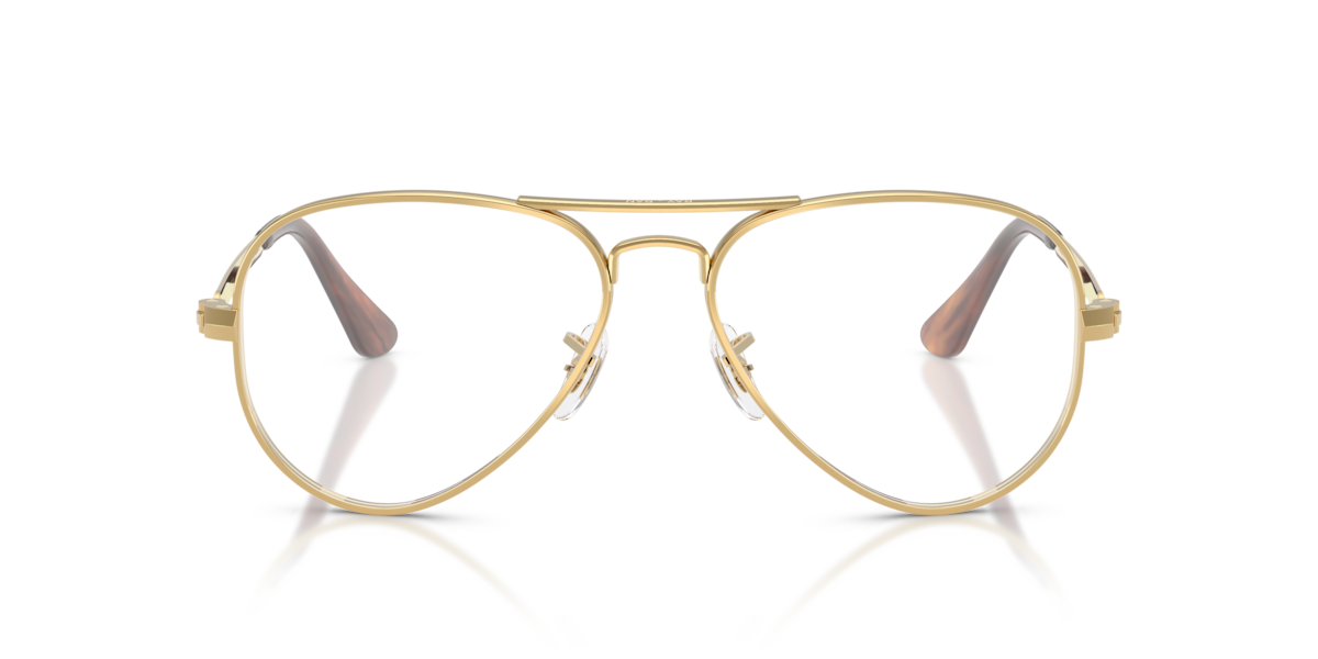 Ray-Ban Unisex Arista Gold Pilot Metal Eyeglasses Online - Full Rim - Rb3925v