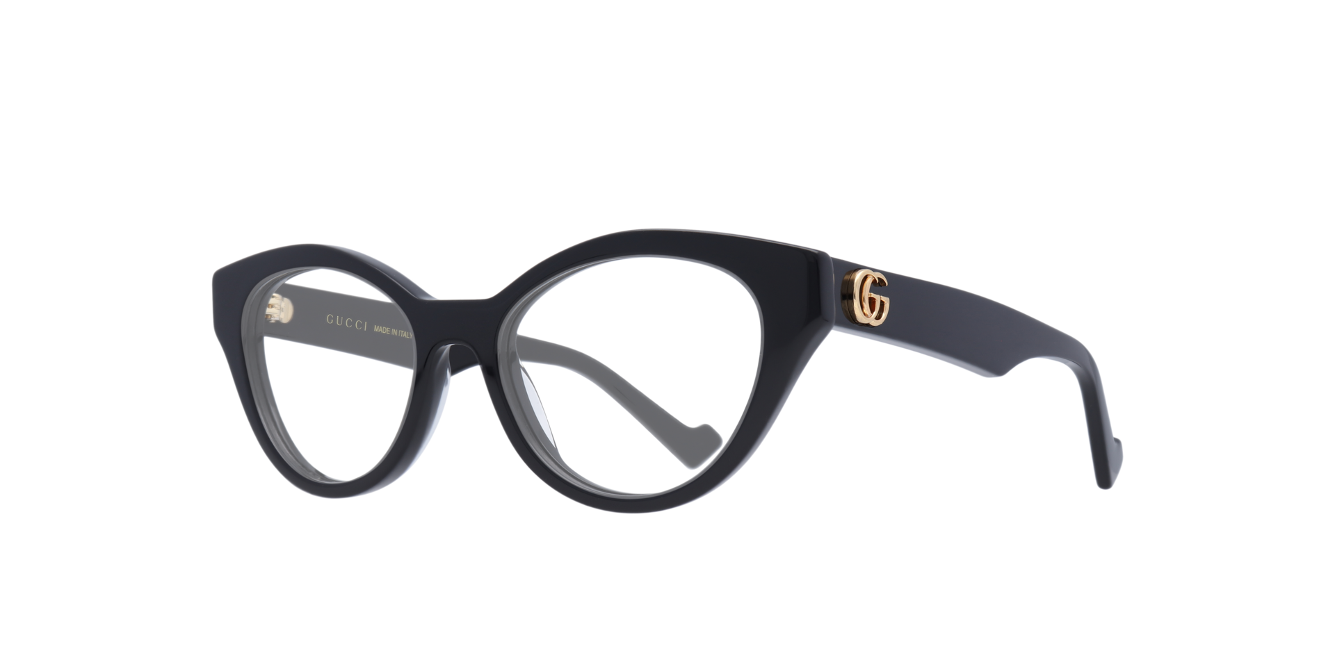 GG0959O Black AcetateEyeglass Frames for Glasses Direct, Angle View