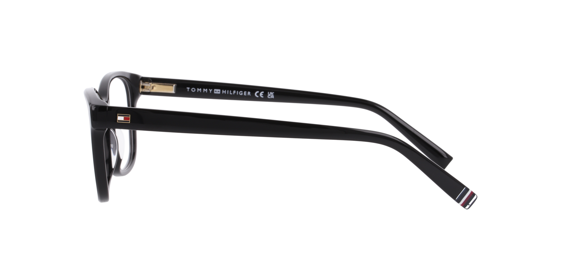 TH 2229 Black AcetateEyeglass Frames for Glasses Direct, Side View