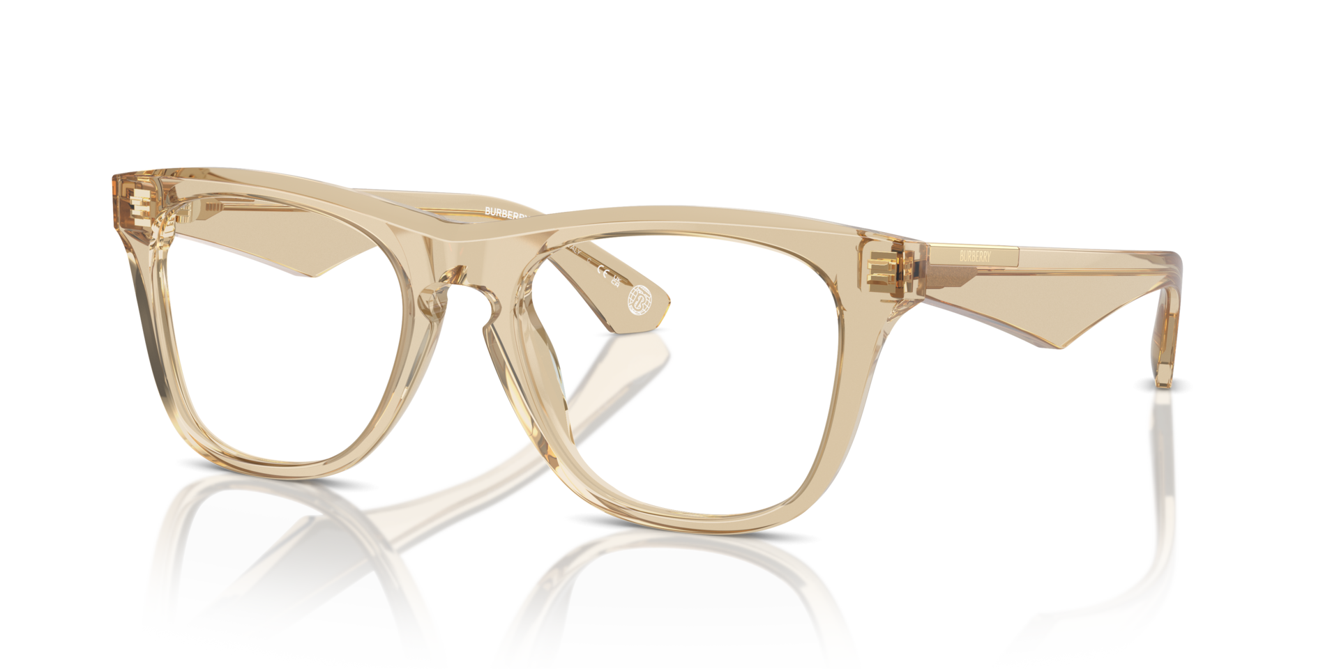 BE2409 Beige AcetateEyeglass Frames for Glasses Direct, Angle View