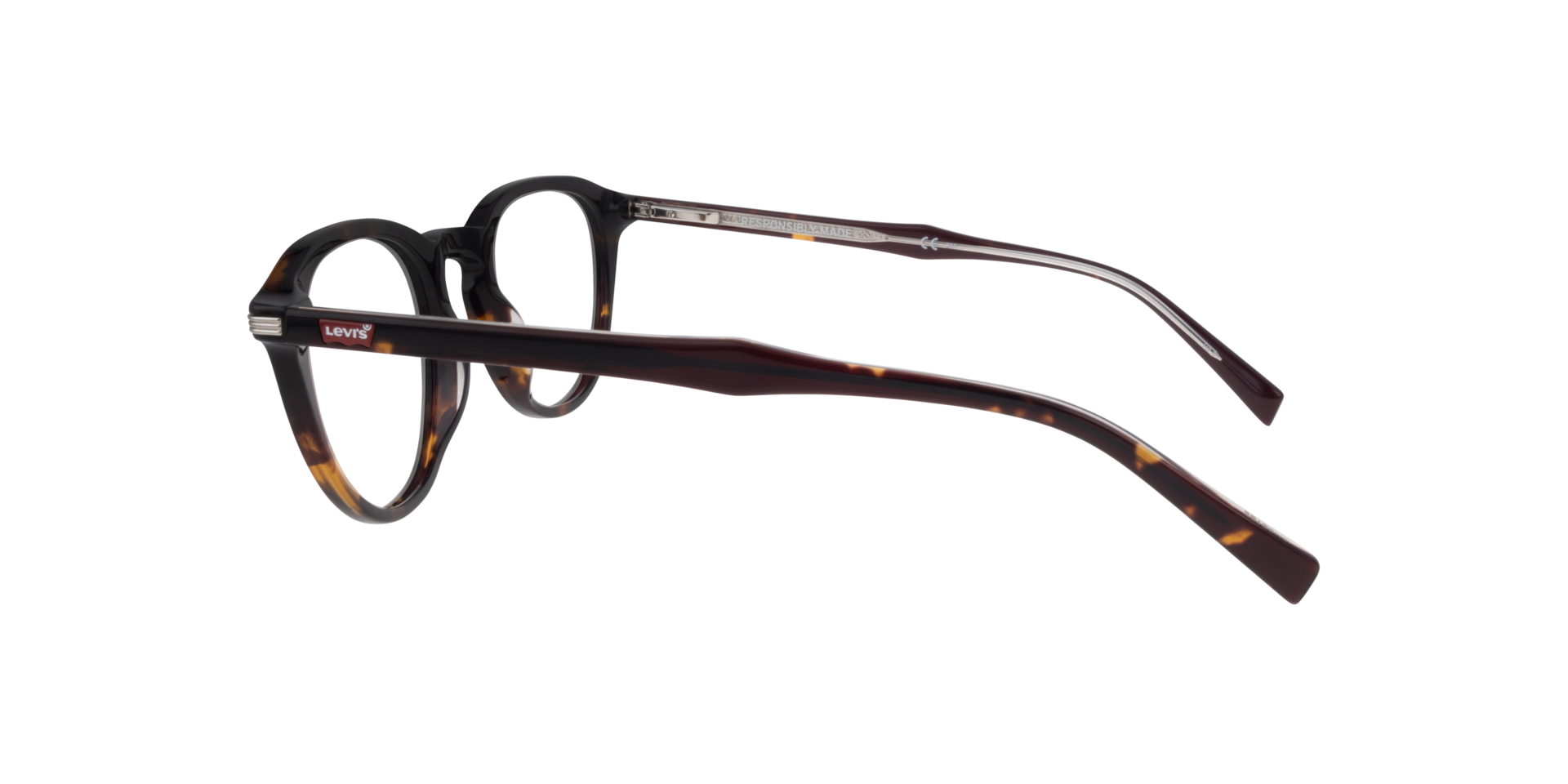 LV 5040 Tortoise PlasticEyeglass Frames for Glasses Direct, Side View