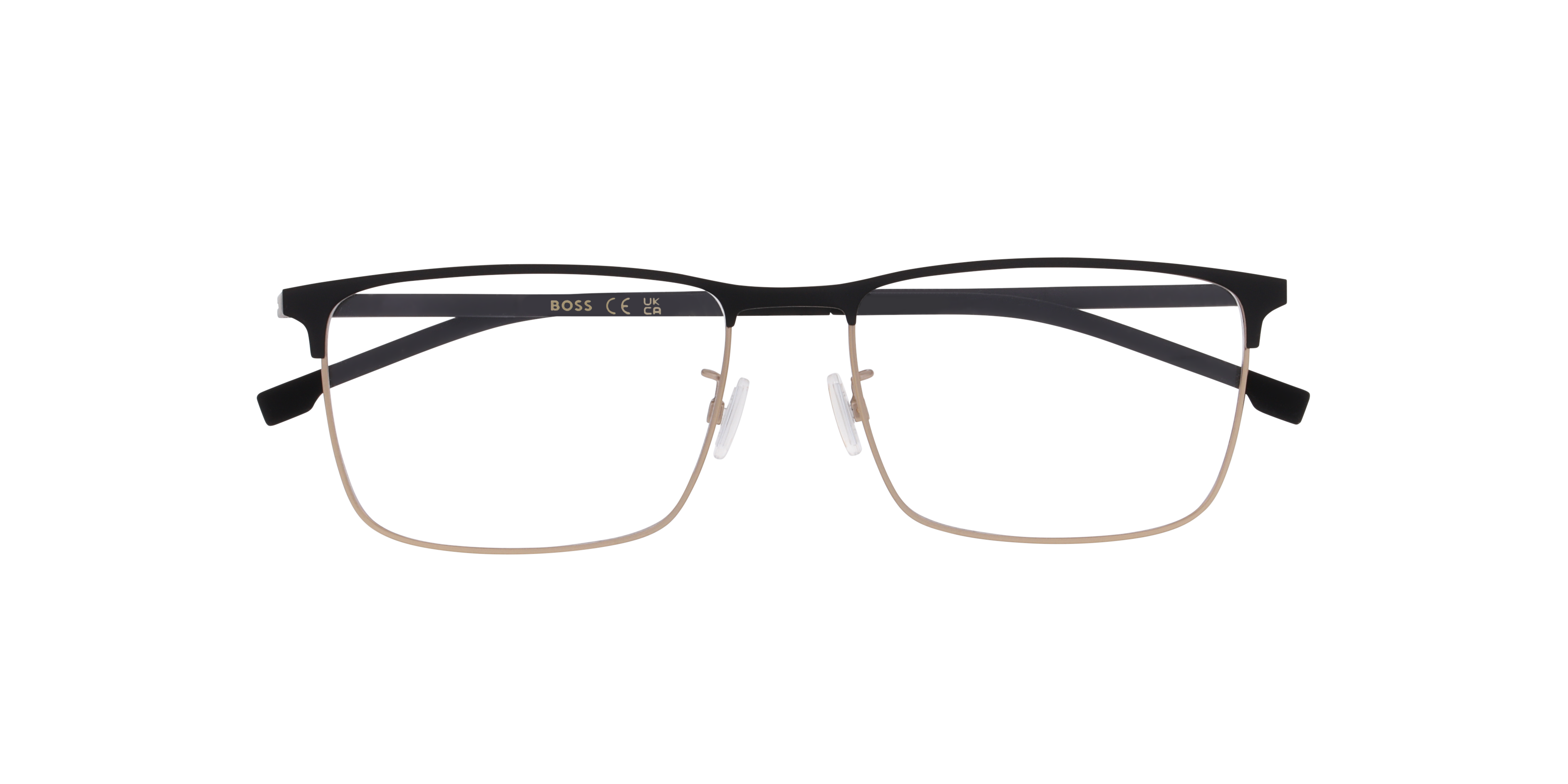 BOSS 1902/G Black Gold MetalEyeglass Frames for Glasses Direct, Closed View