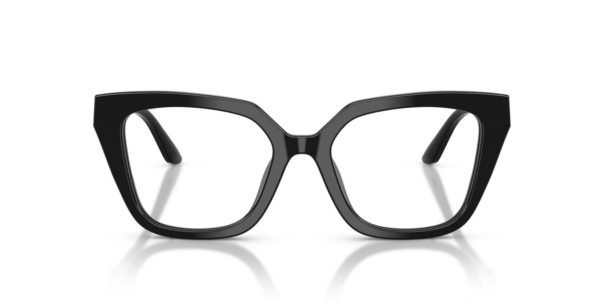 EA3267U Shiny Black AcetateEyeglass Frames for Glasses Direct, Front View