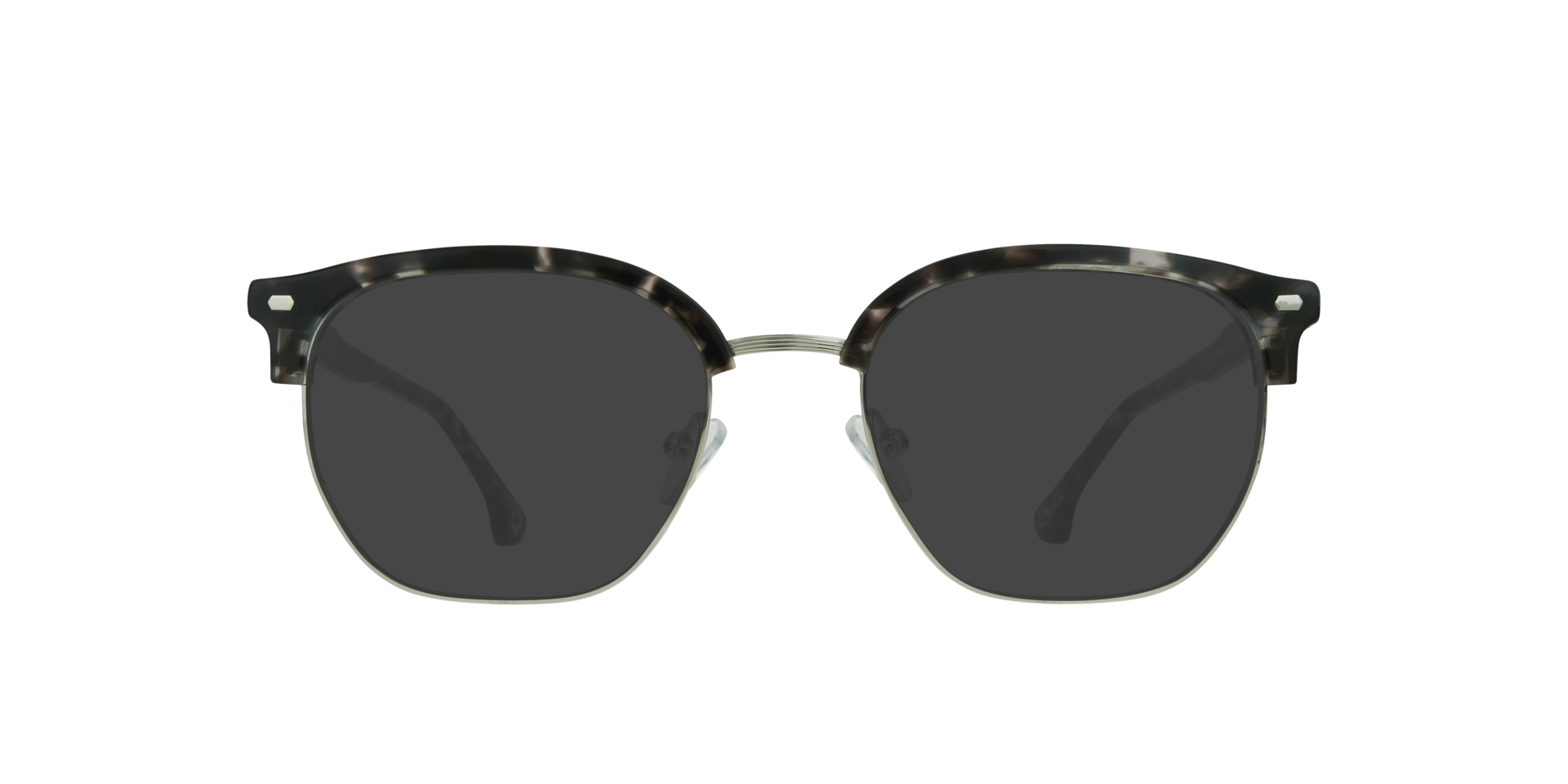 Keegan Havana Grey & Silver MetalEyeglass Frames for Glasses Direct, with Tinted Lenses