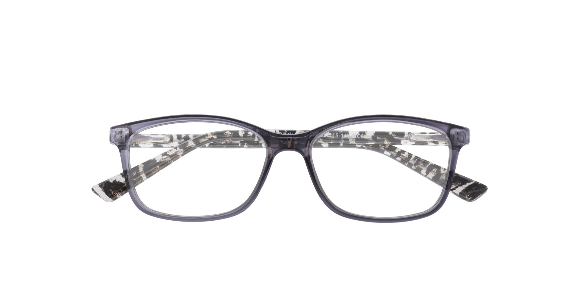 Dakari Black Leopard PlasticEyeglass Frames for Glasses Direct, Closed View