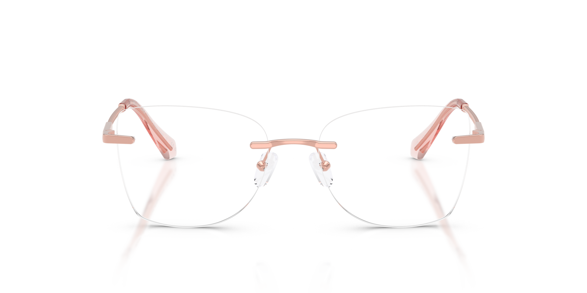 MK3099 Rose Gold MetalEyeglass Frames for Glasses Direct, Front View