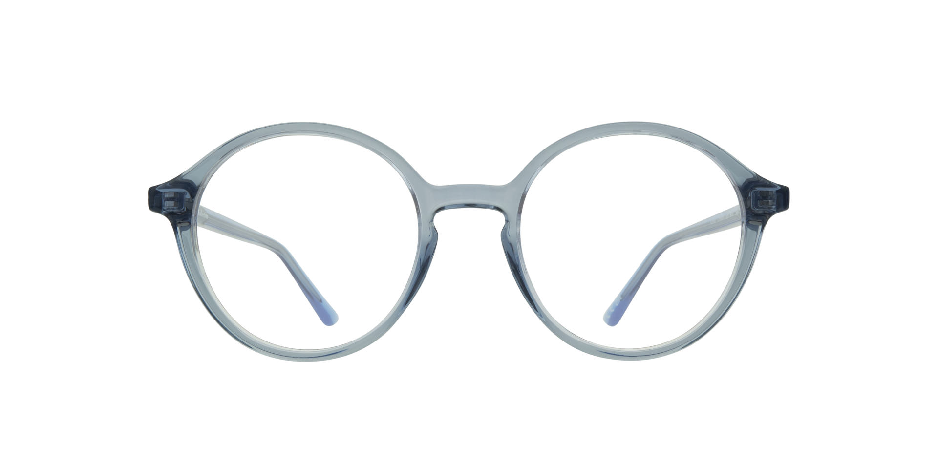 Kasia Crystal Light Blue PlasticEyeglass Frames for Glasses Direct, Front View