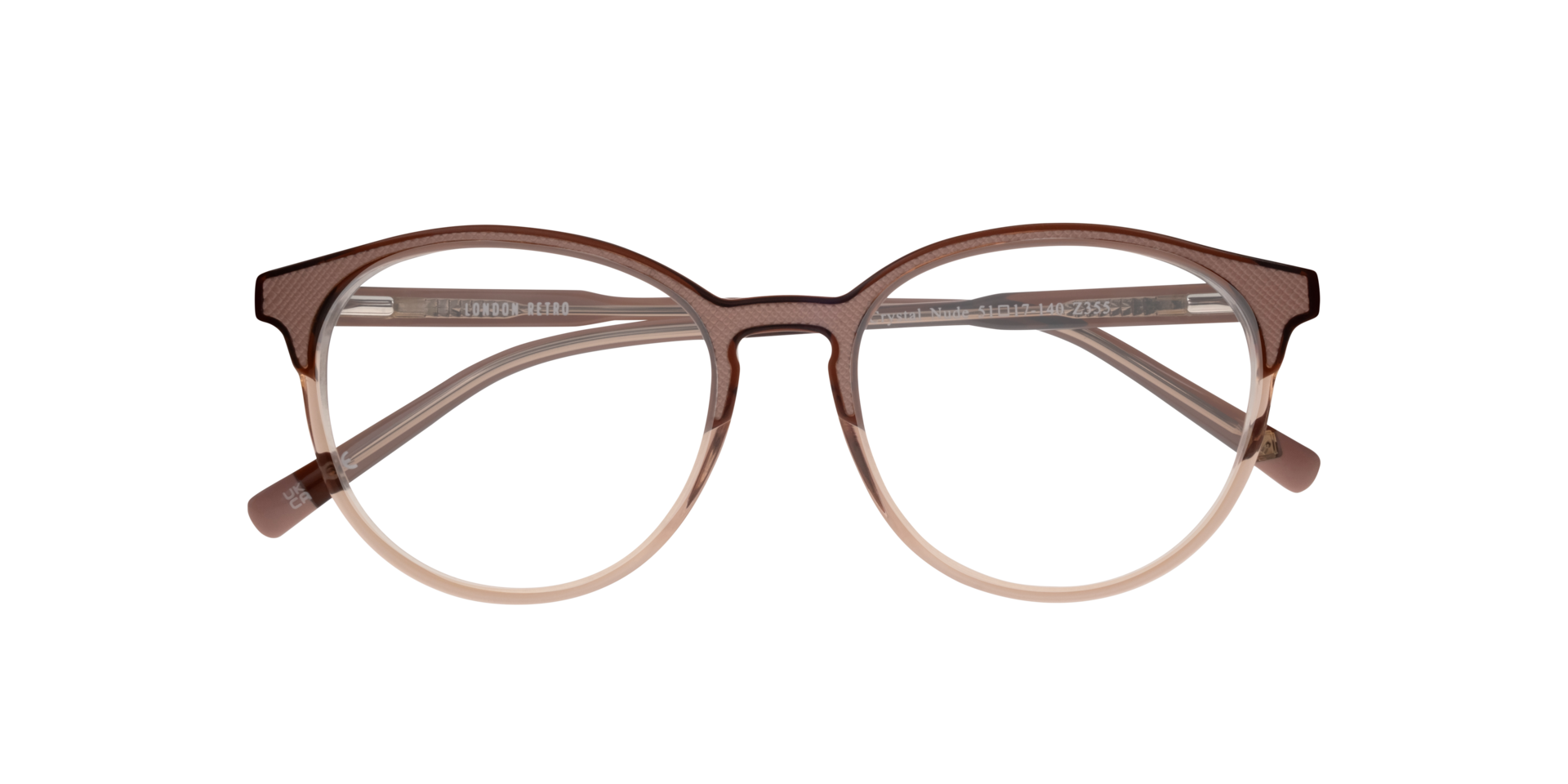 Harrow Crystal Nude AcetateEyeglass Frames for Glasses Direct, Closed View