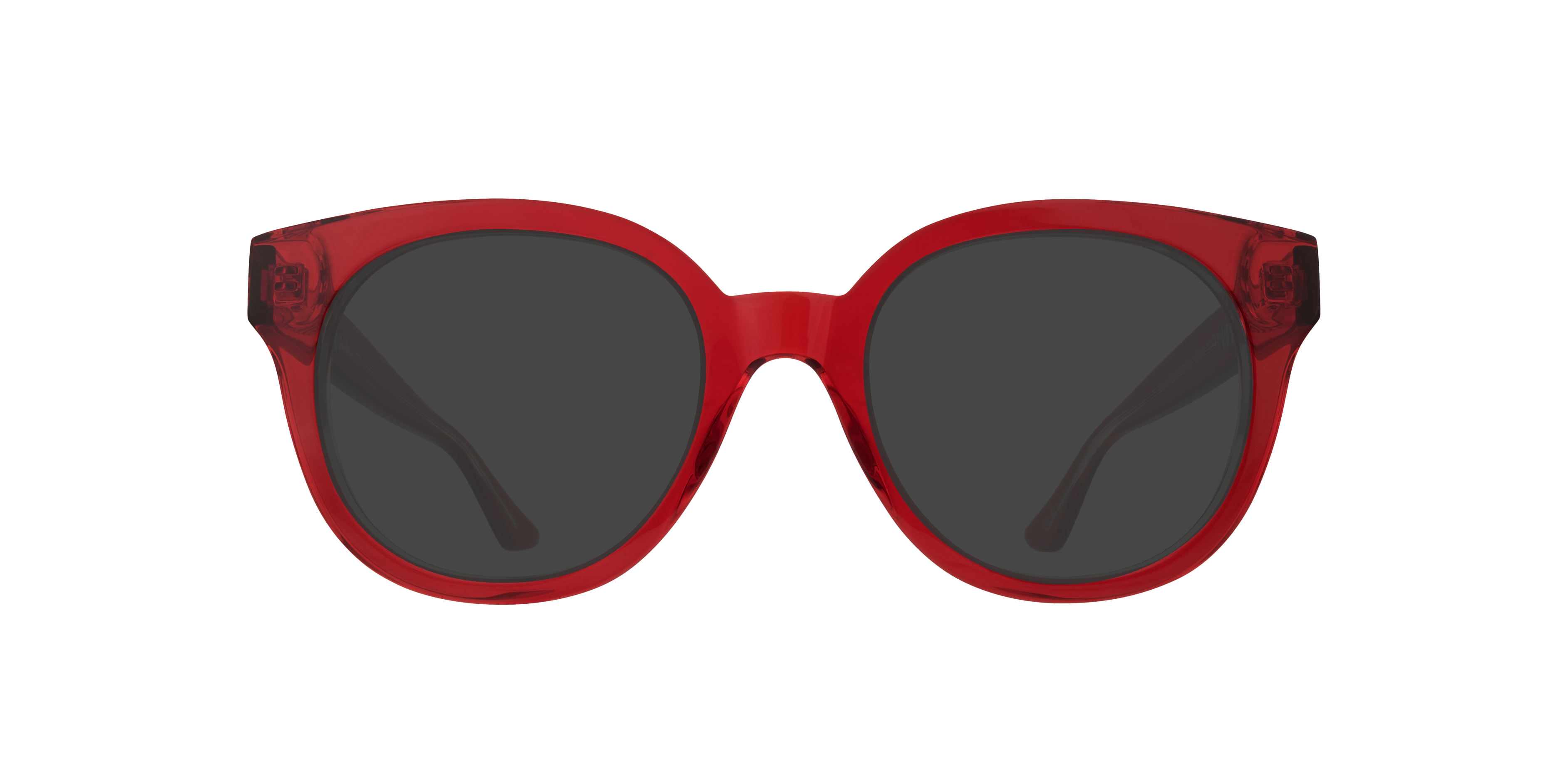 Jessie Red & Crystal Clear AcetateSunglass Frames for Glasses Direct, with Tinted Lenses