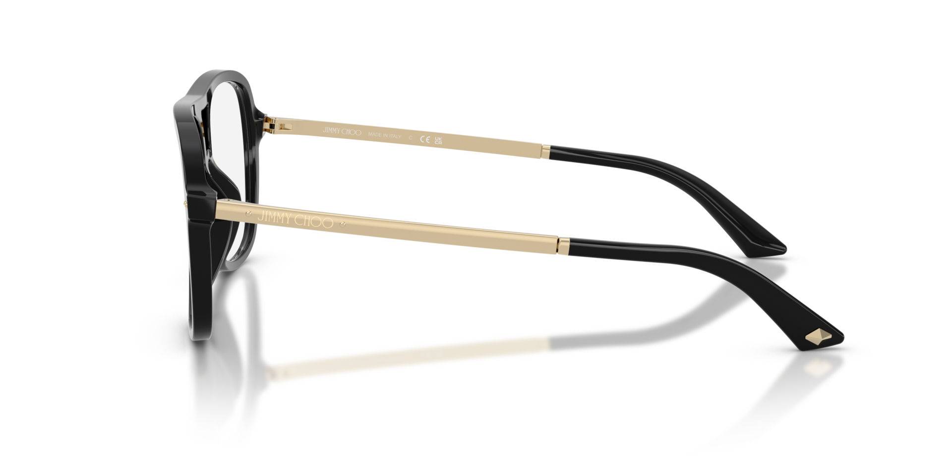JC3052U Black AcetateEyeglass Frames for Glasses Direct, Side View