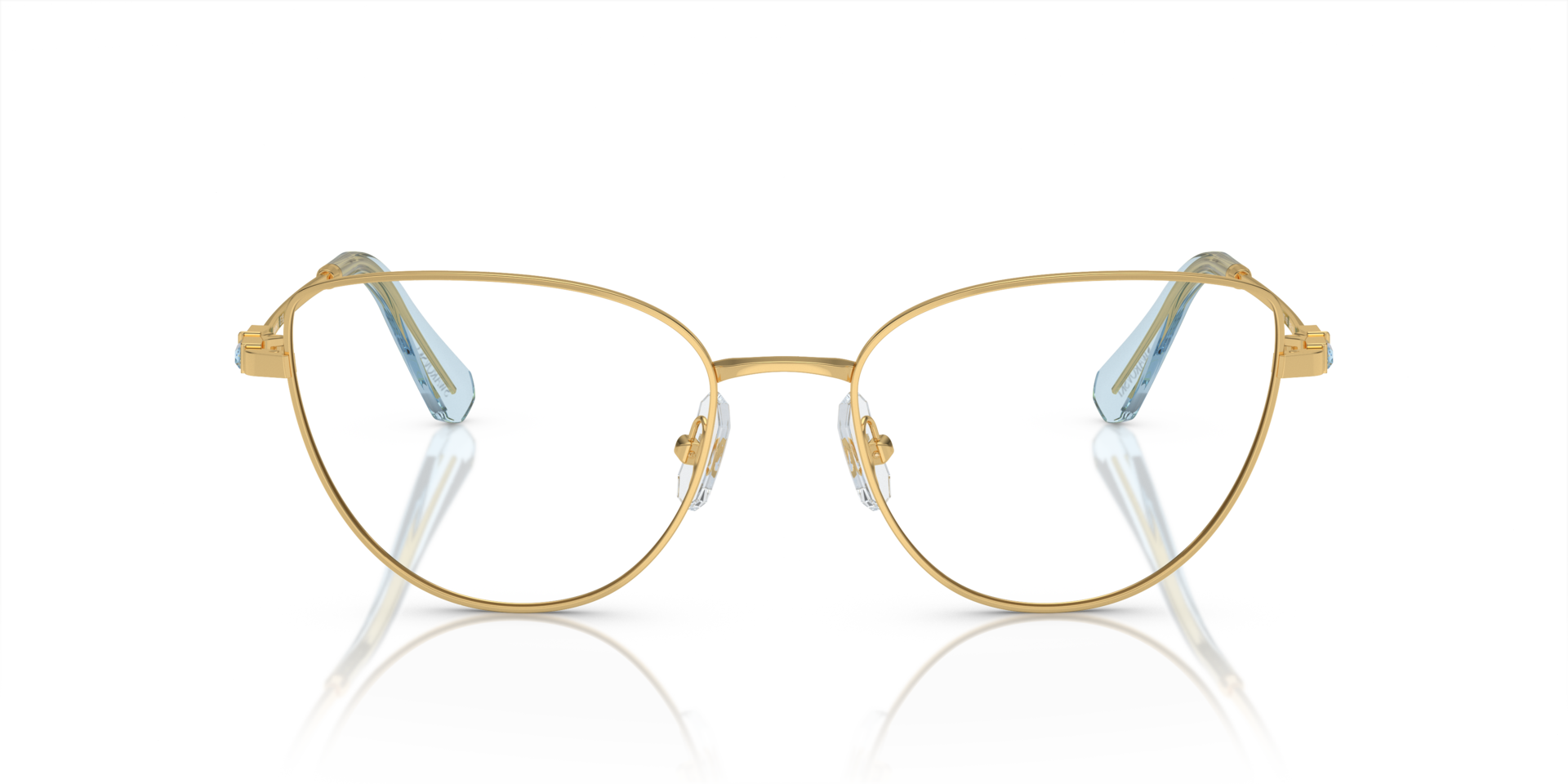 SK1007 Gold MetalEyeglass Frames for Glasses Direct, Front View