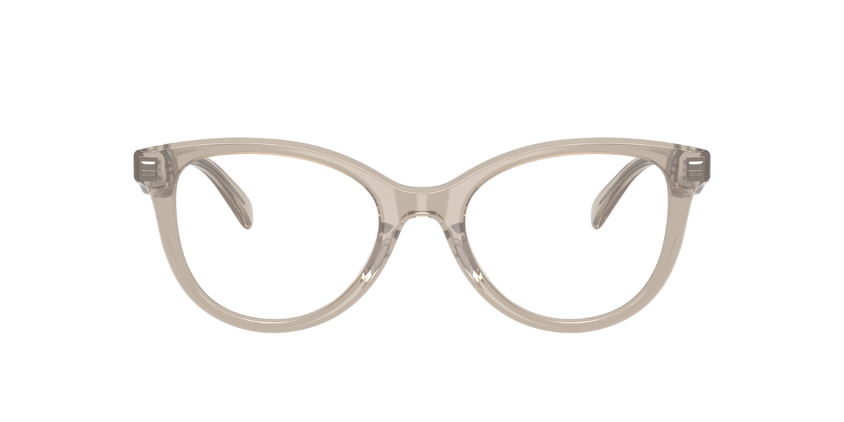Coach Women's Milky Grey Round Acetate Eyeglasses Online - Full Rim - Hc6284u