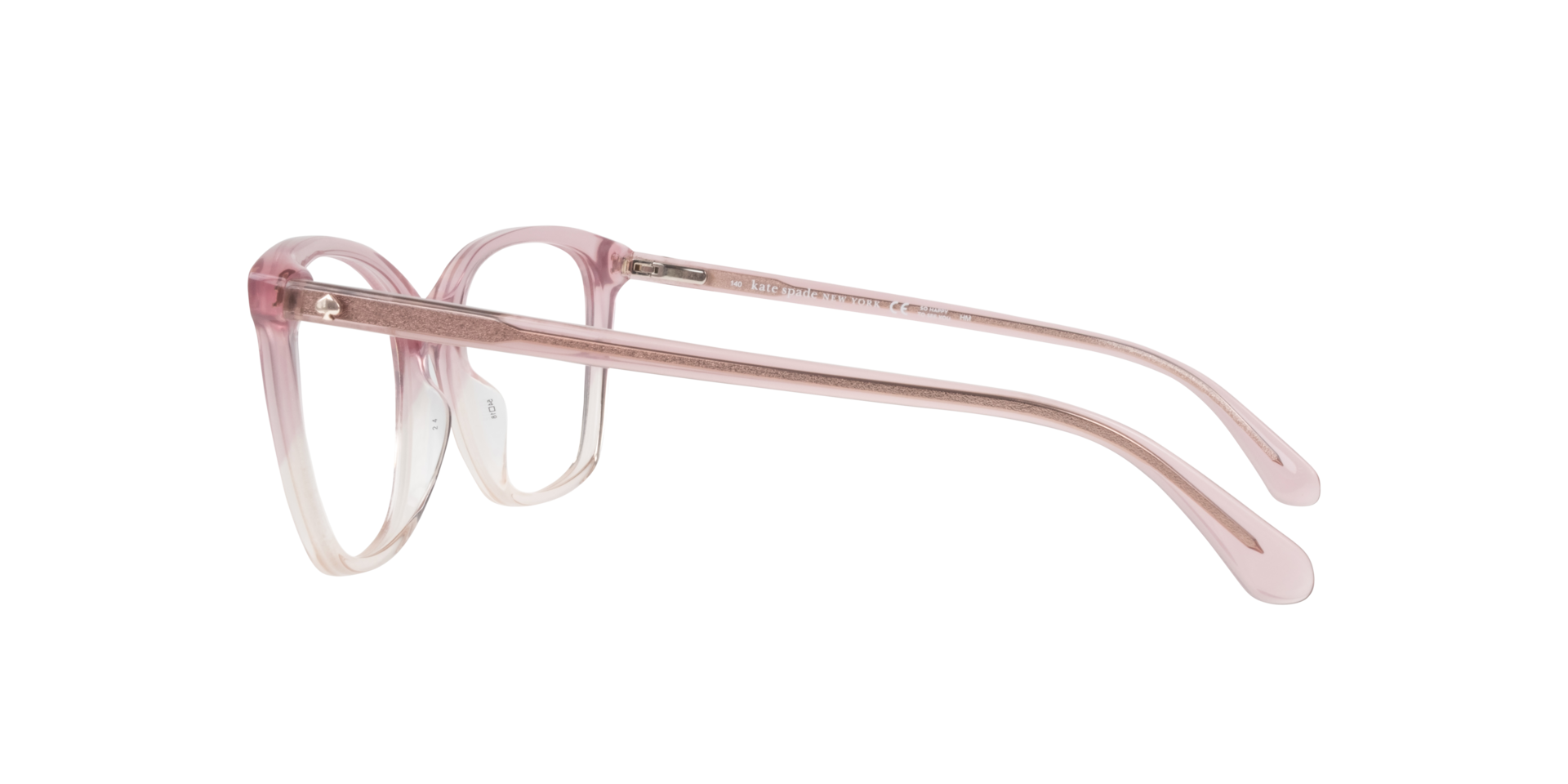Leanna/G Pink AcetateEyeglass Frames for Glasses Direct, Side View