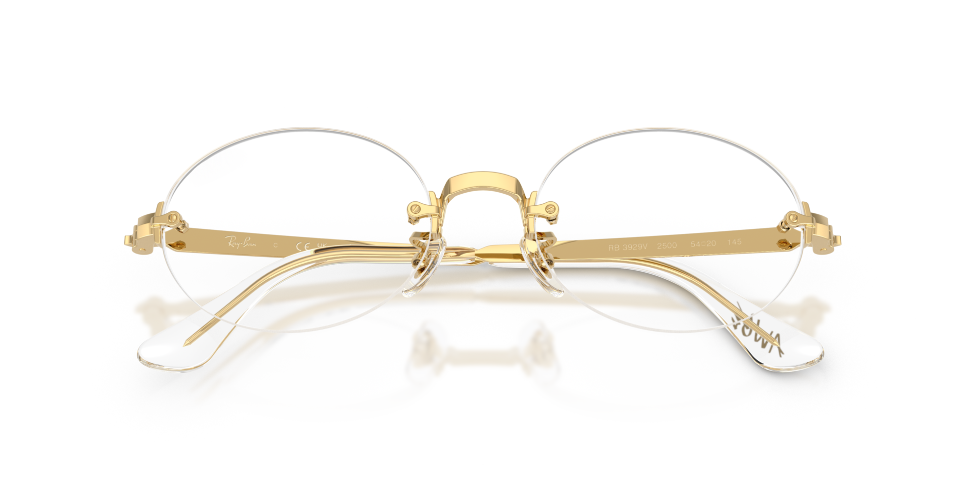 RB3929V Arista Gold MetalEyeglass Frames for Glasses Direct, Closed View