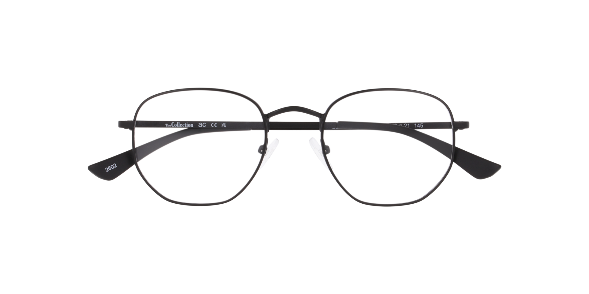 Nova Black MetalEyeglass Frames for Glasses Direct, Closed View