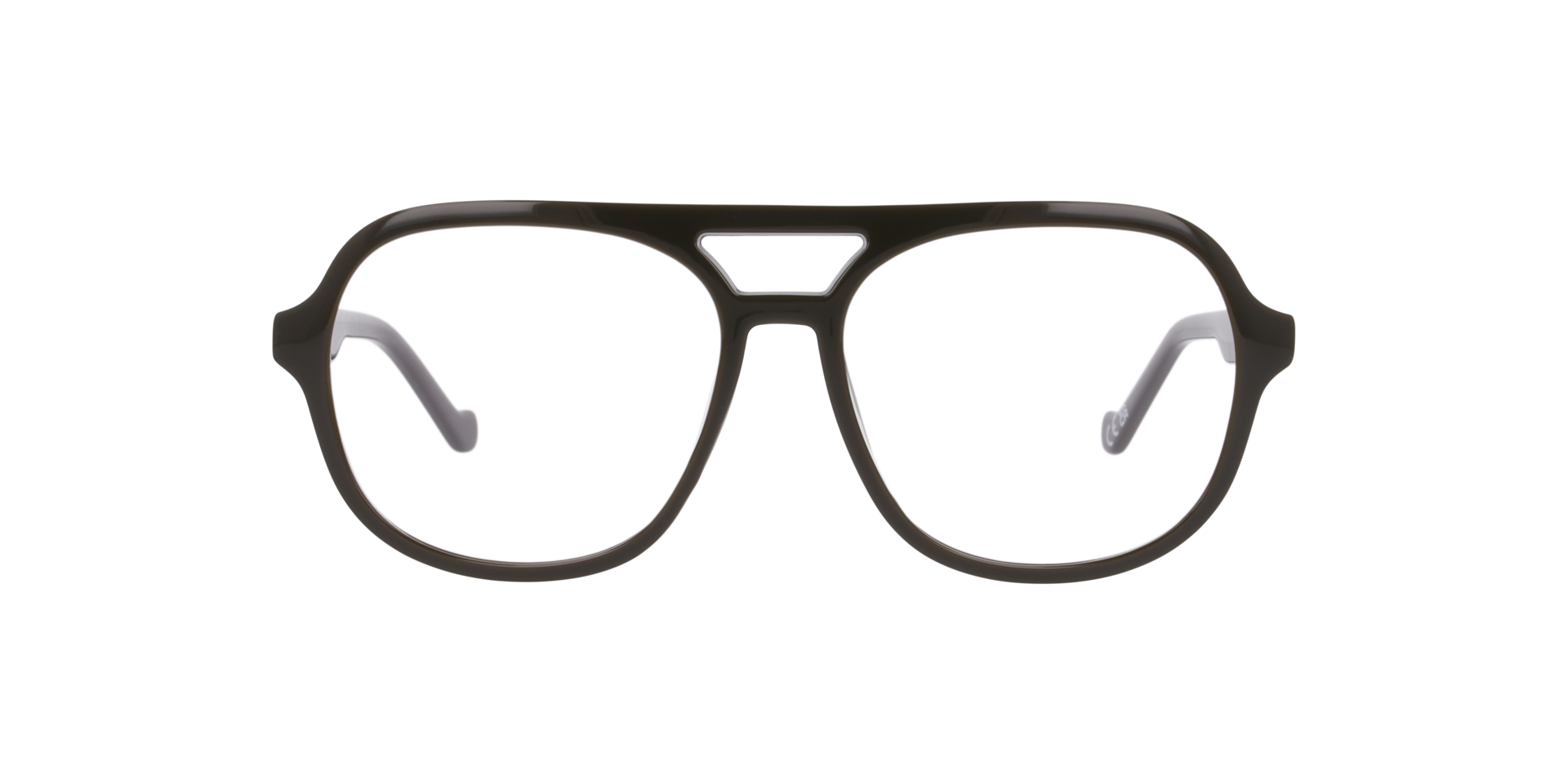 Maxwell Khaki PlasticEyeglass Frames for Glasses Direct, Front View