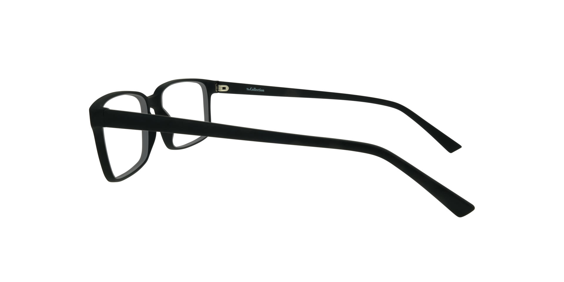 Kabir Matte Black PlasticEyeglass Frames for Glasses Direct, Side View