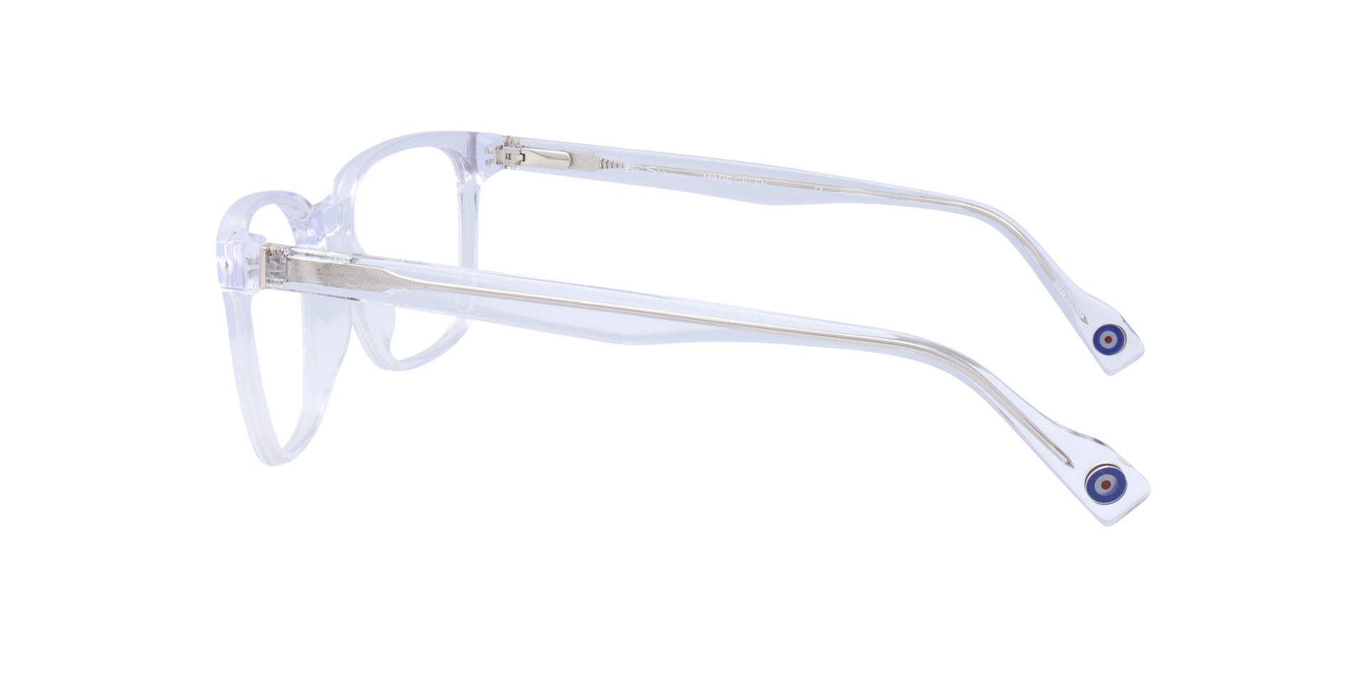 Finsbury Clear MetalEyeglass Frames for Glasses Direct, Side View