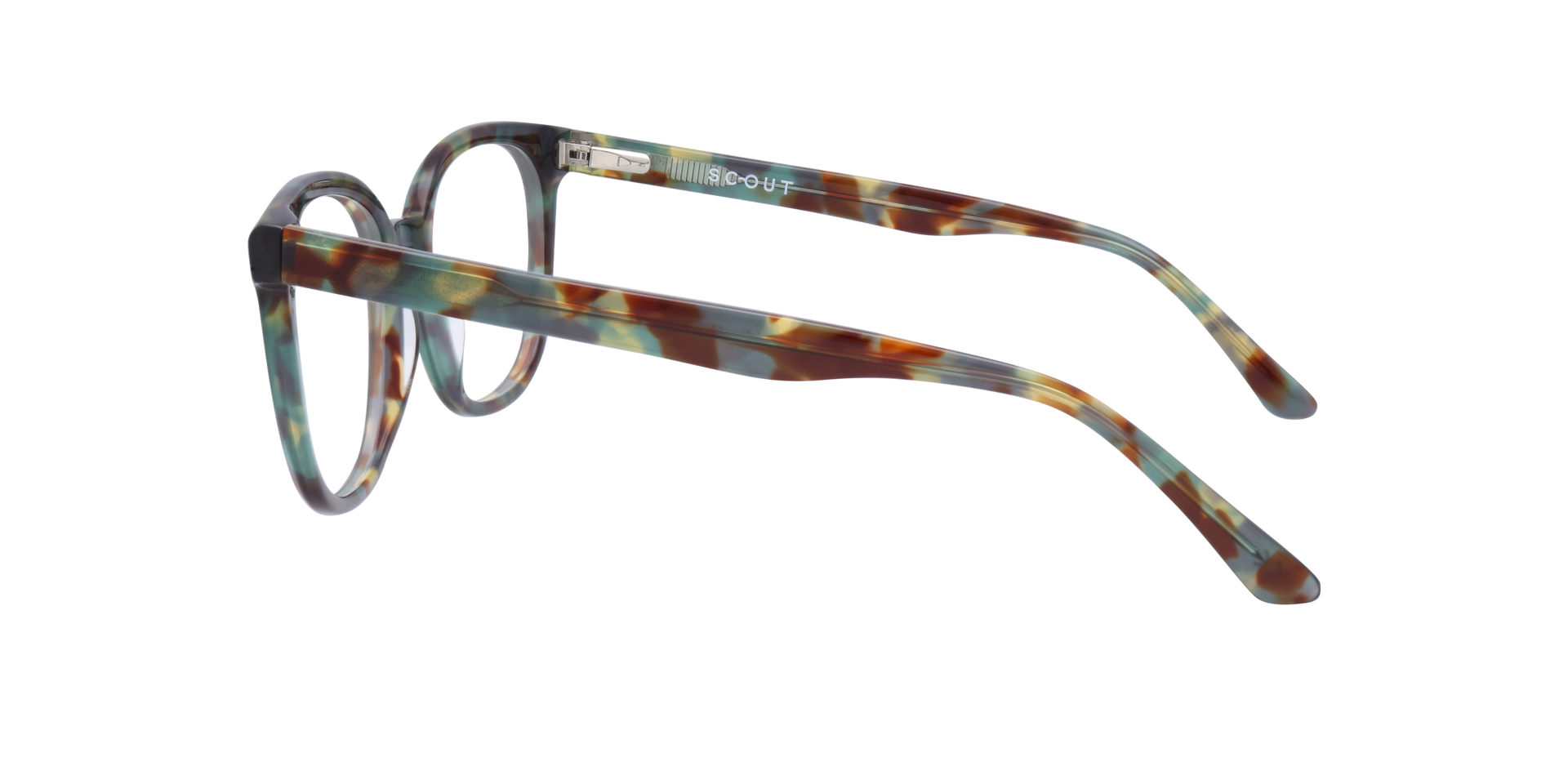 Freddie Khaki Havana AcetateEyeglass Frames for Glasses Direct, Side View