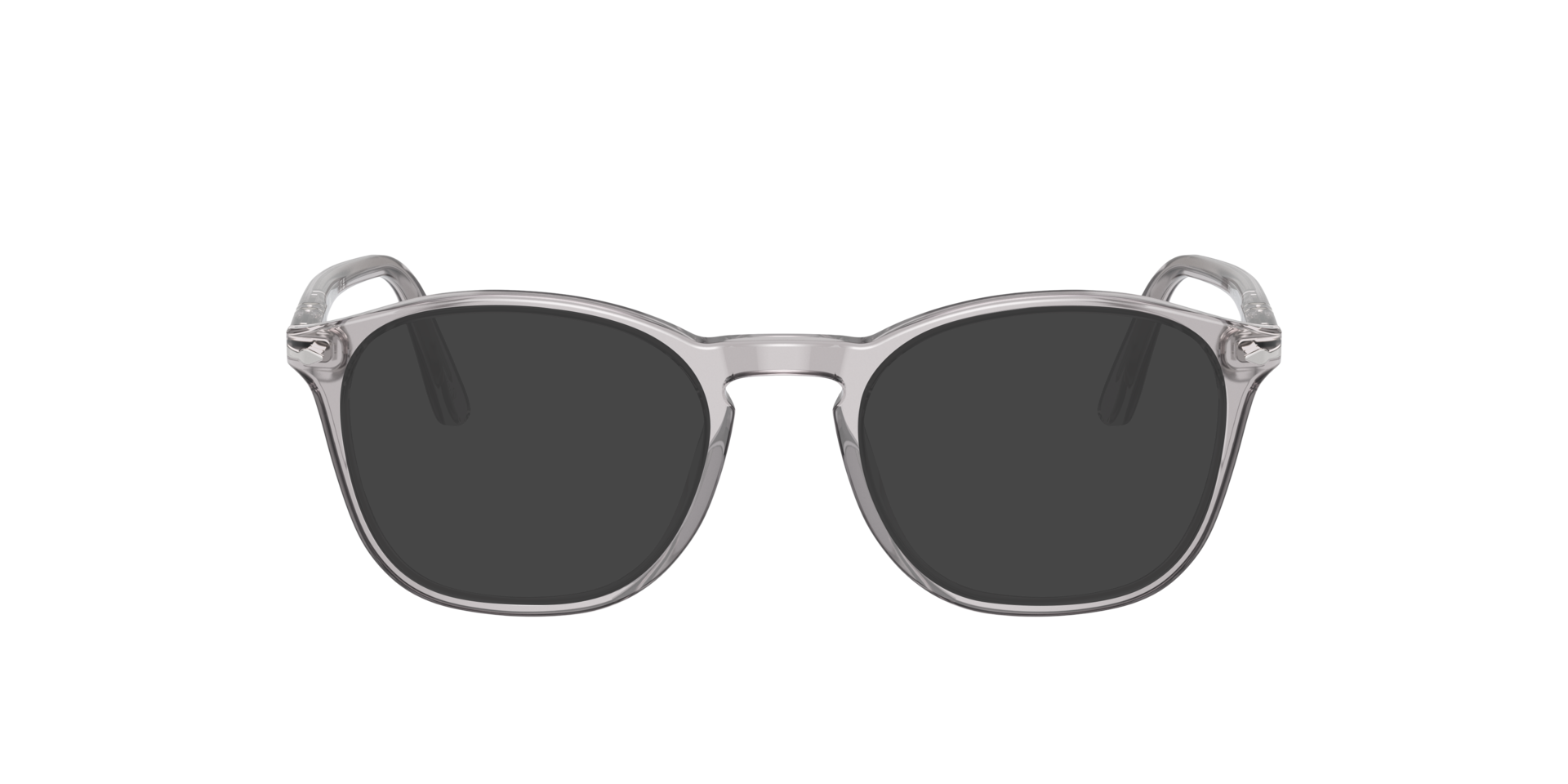 PO3007V Transparent Grey AcetateEyeglass Frames for Glasses Direct, with Tinted Lenses