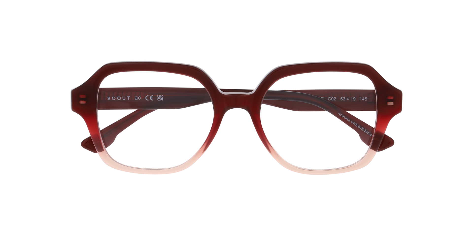 Matisse Gradient Purple Pink AcetateEyeglass Frames for Glasses Direct, Closed View