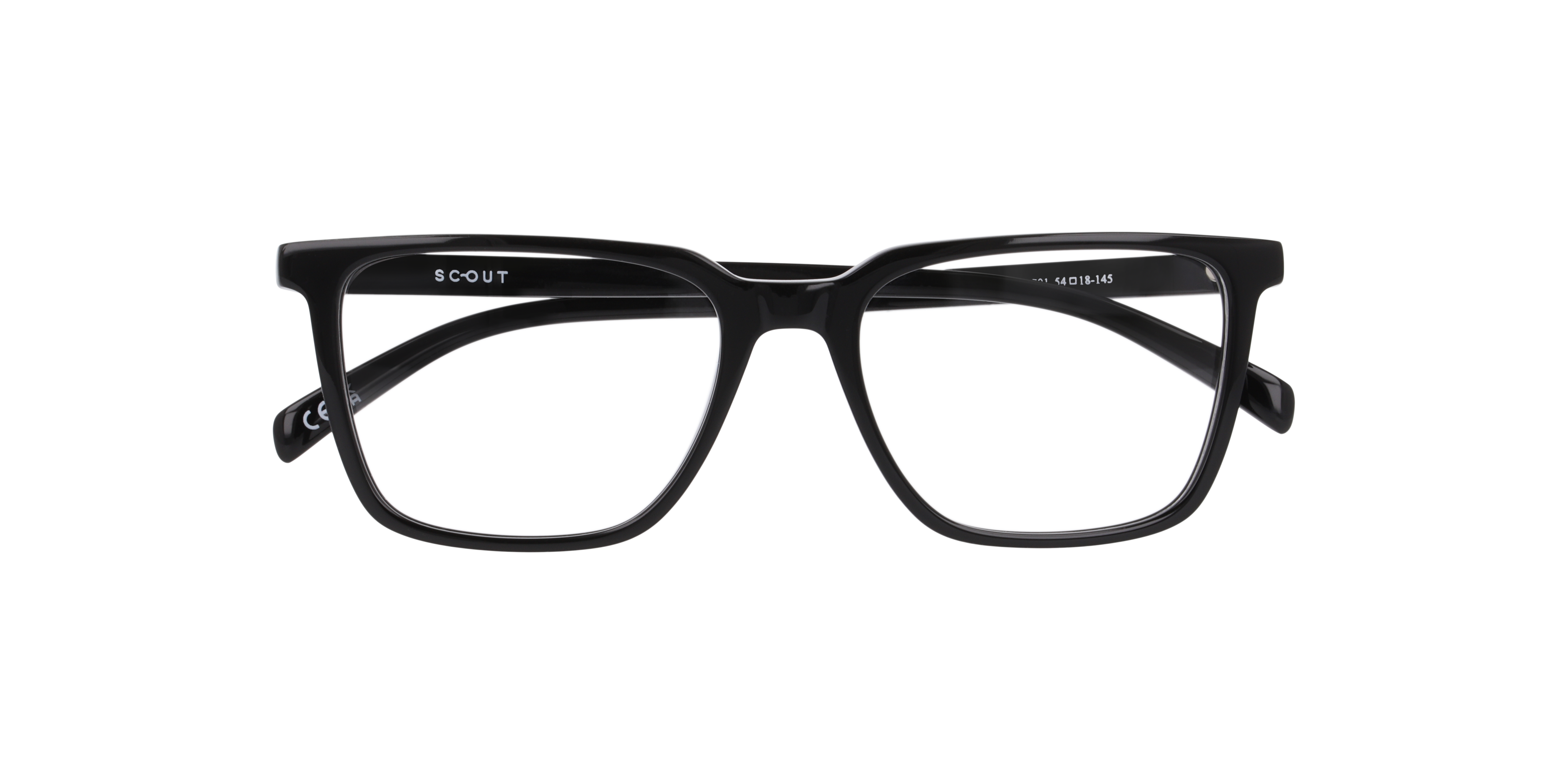 Mitchell Black AcetateEyeglass Frames for Glasses Direct, Closed View
