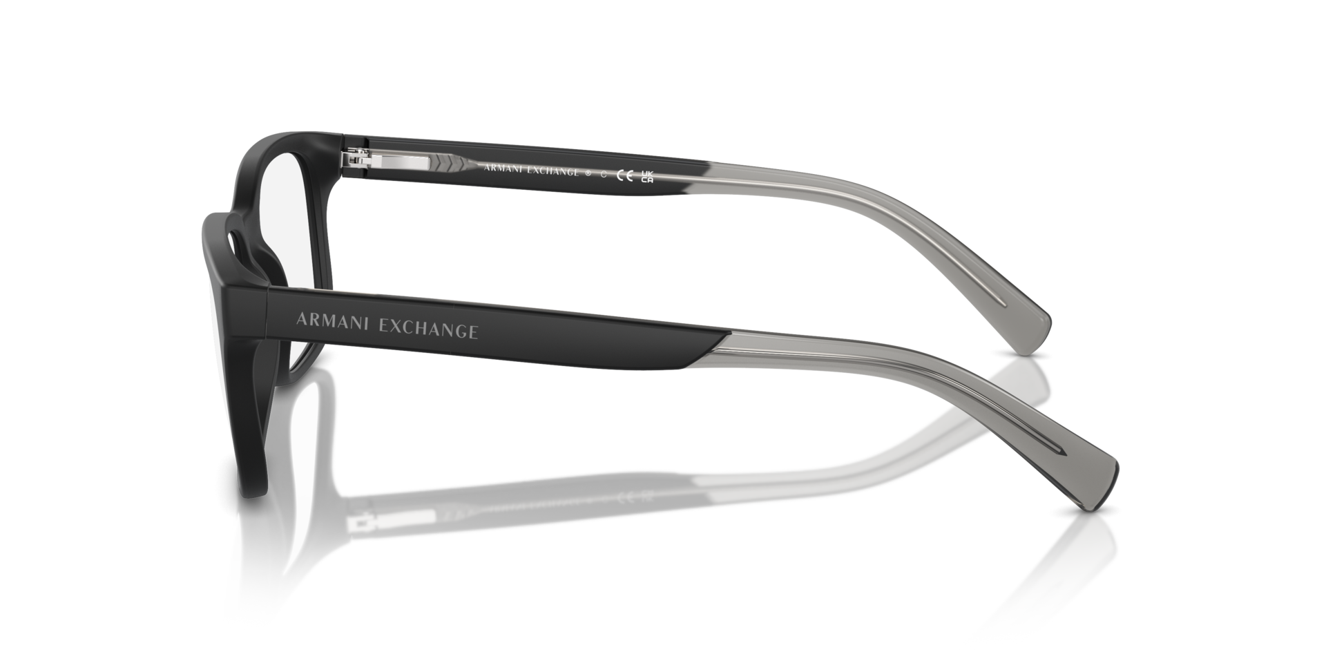 AX3029 Matte Black PlasticEyeglass Frames for Glasses Direct, Side View