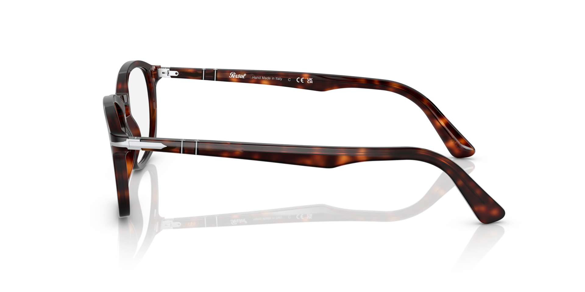 PO3303V Havana AcetateEyeglass Frames for Glasses Direct, Side View