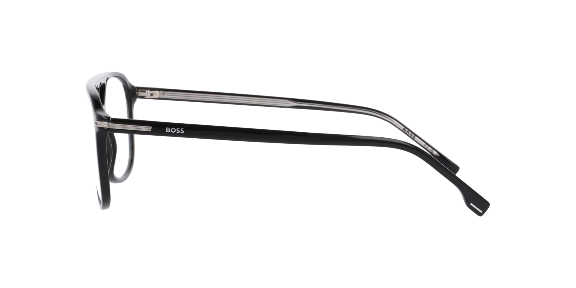 Boss 1755 Black AcetateEyeglass Frames for Glasses Direct, Side View