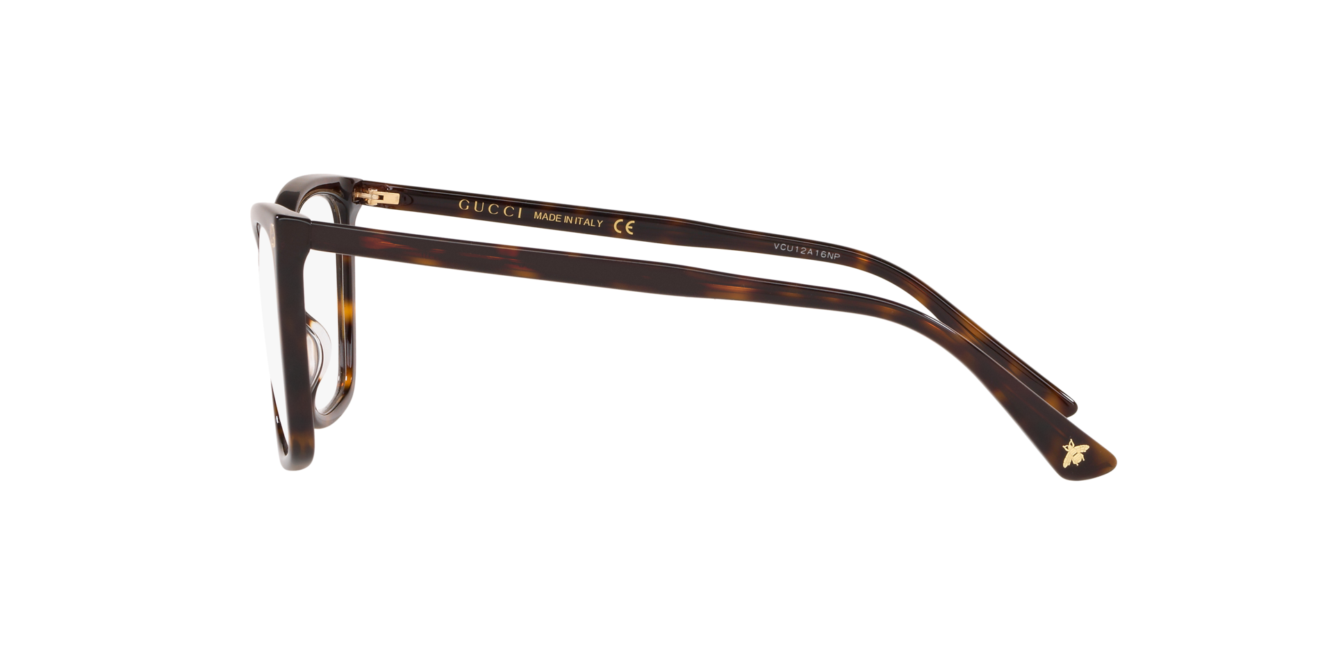 GG0025O Tortoise AcetateEyeglass Frames for Glasses Direct, Side View