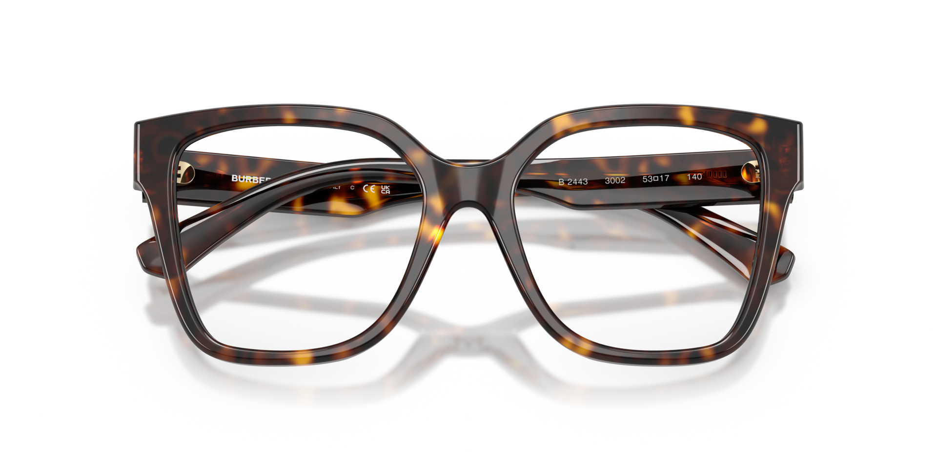 BE2443 Dark Havana AcetateEyeglass Frames for Glasses Direct, Closed View