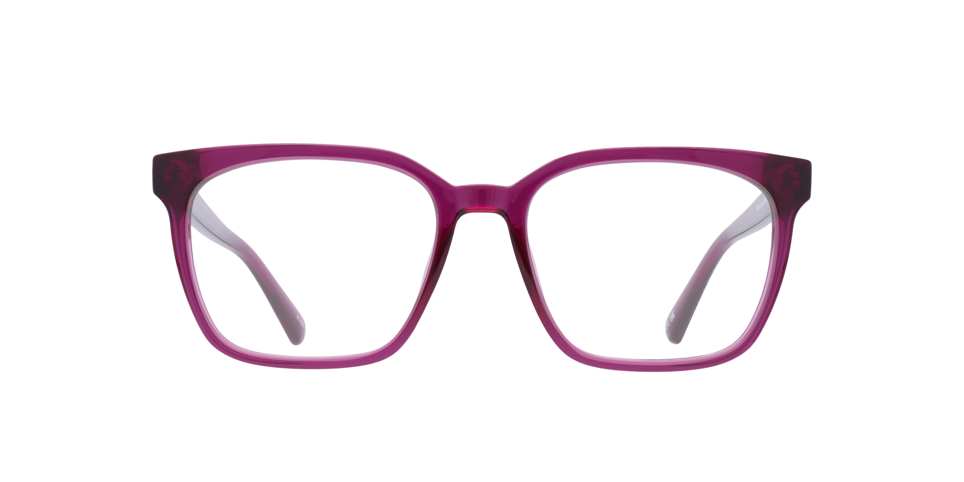 Gian Crystal Pink PlasticEyeglass Frames for Glasses Direct, Front View