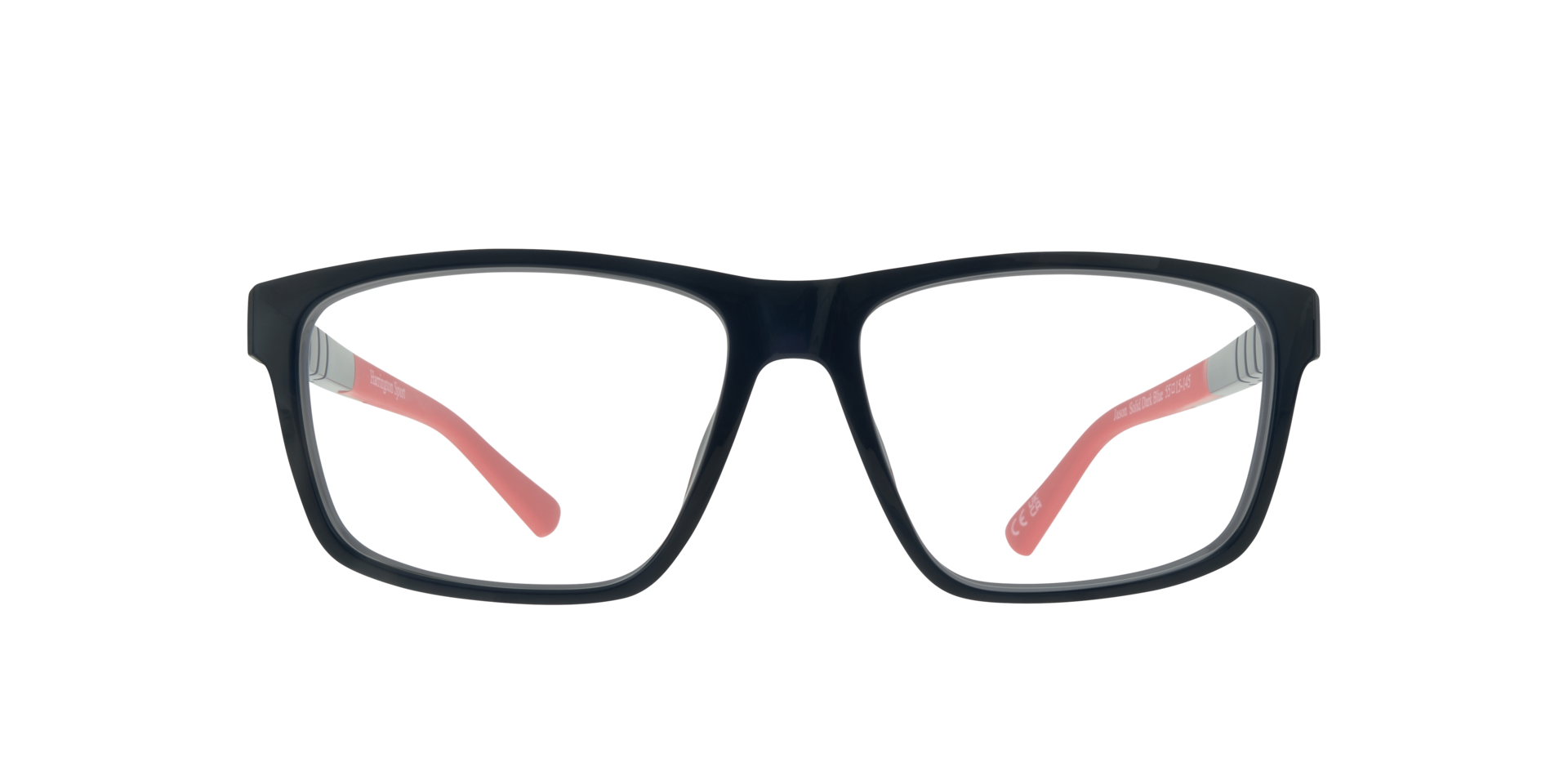 Jason Solid Dark Blue PlasticSunglass Frames for Glasses Direct, Front View