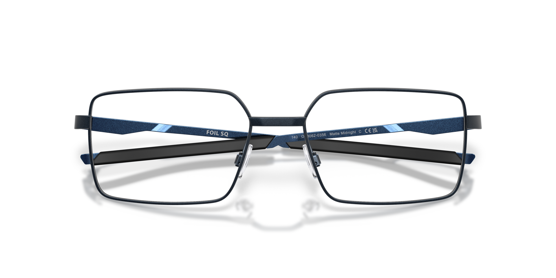 Foil SQ Matte Midnight MetalEyeglass Frames for Glasses Direct, Closed View