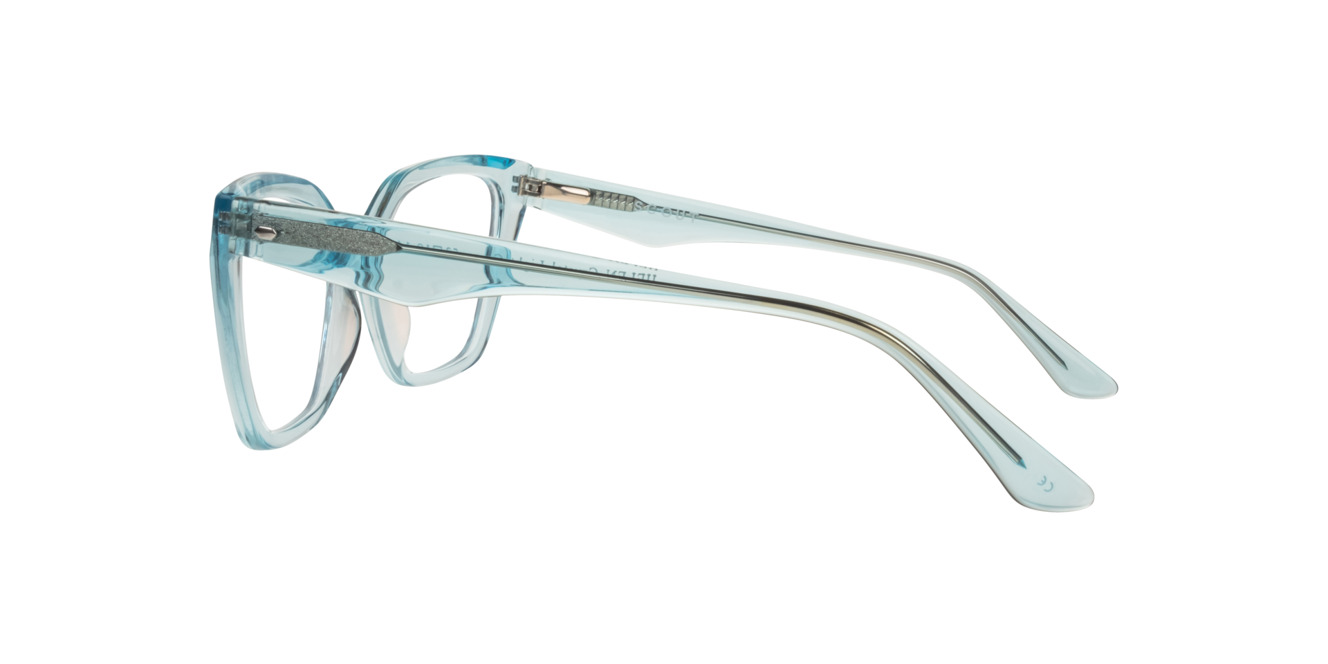 Helen Crystal Light Green AcetateEyeglass Frames for Glasses Direct, Side View