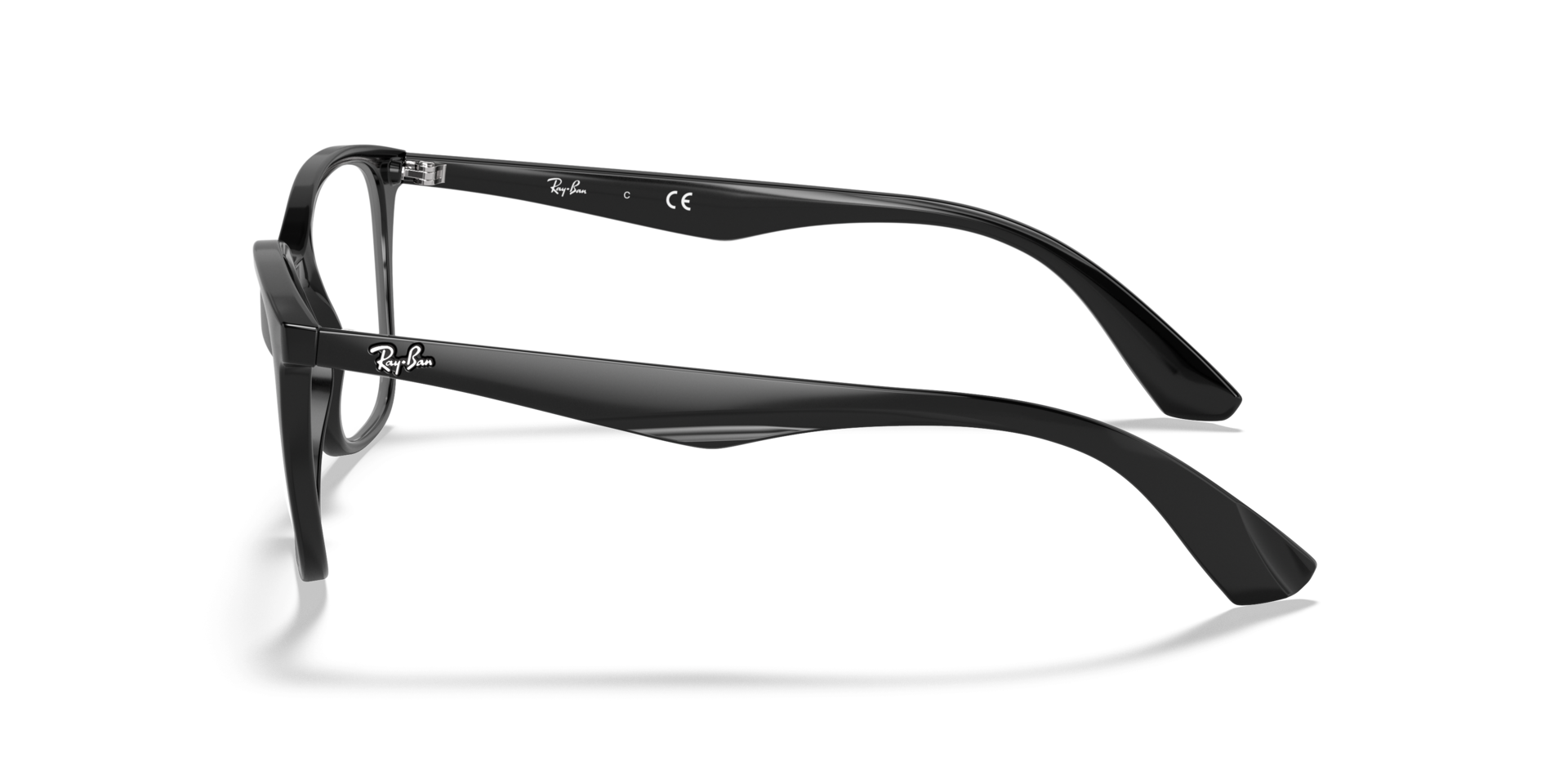 RB7066 Black PlasticEyeglass Frames for Glasses Direct, Side View