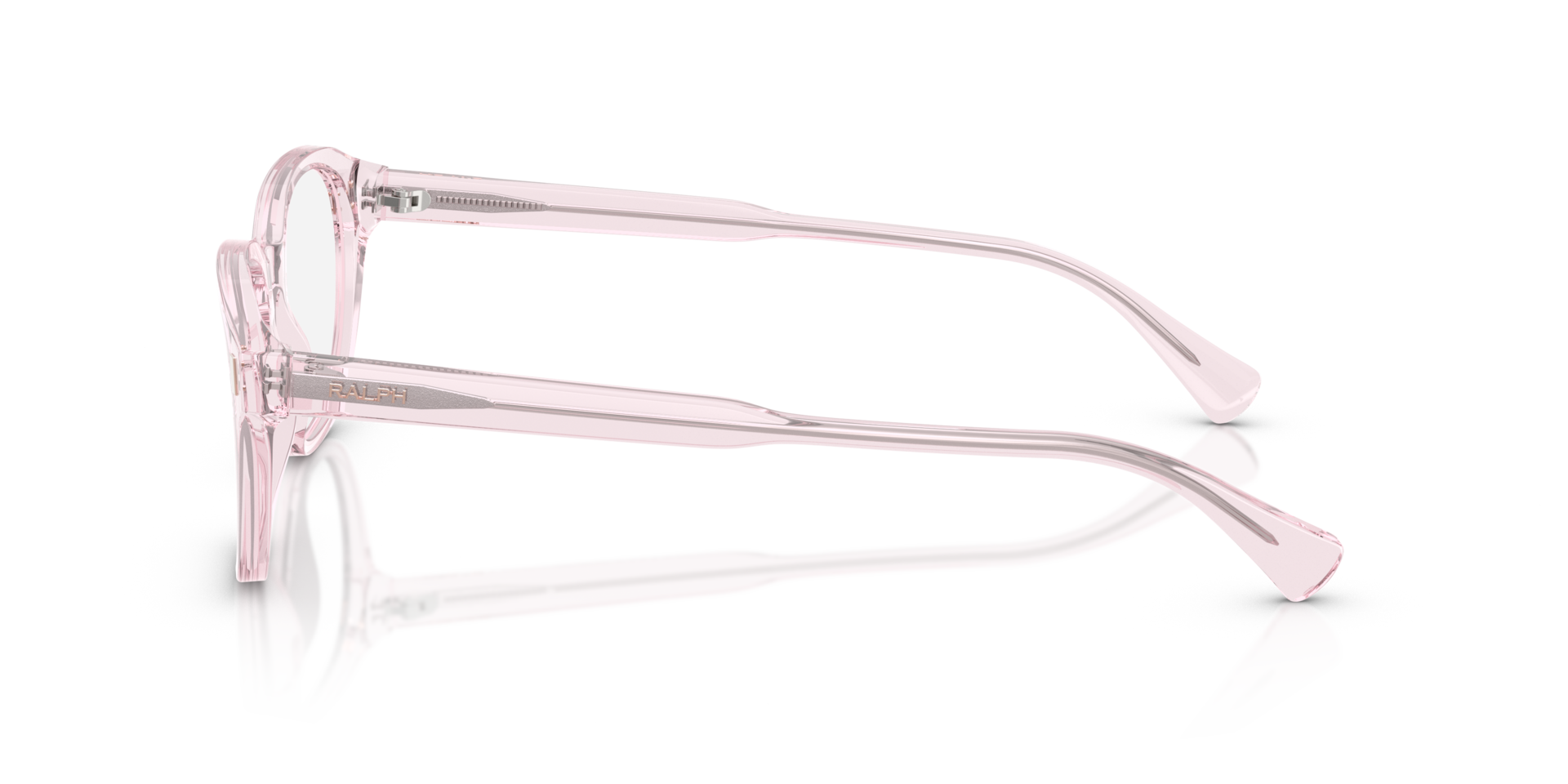 RA7172U Shiny Transparent Pink AcetateEyeglass Frames for Glasses Direct, Side View