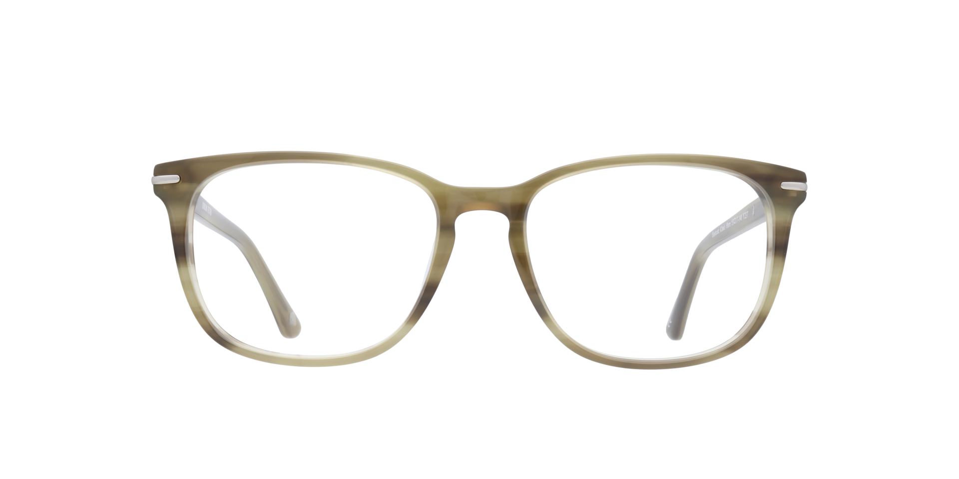 Eastcote Khaki Horn AcetateEyeglass Frames for Glasses Direct, Front View