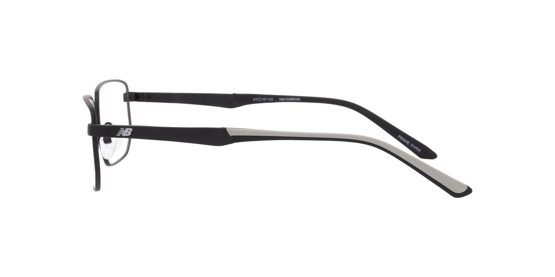 Nb4190 Black MetalEyeglass Frames for Glasses Direct, Side View