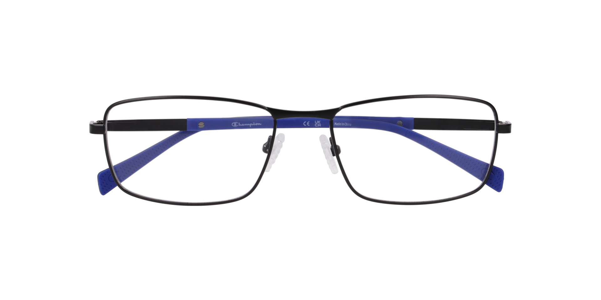 Cu4011 Black MetalEyeglass Frames for Glasses Direct, Closed View