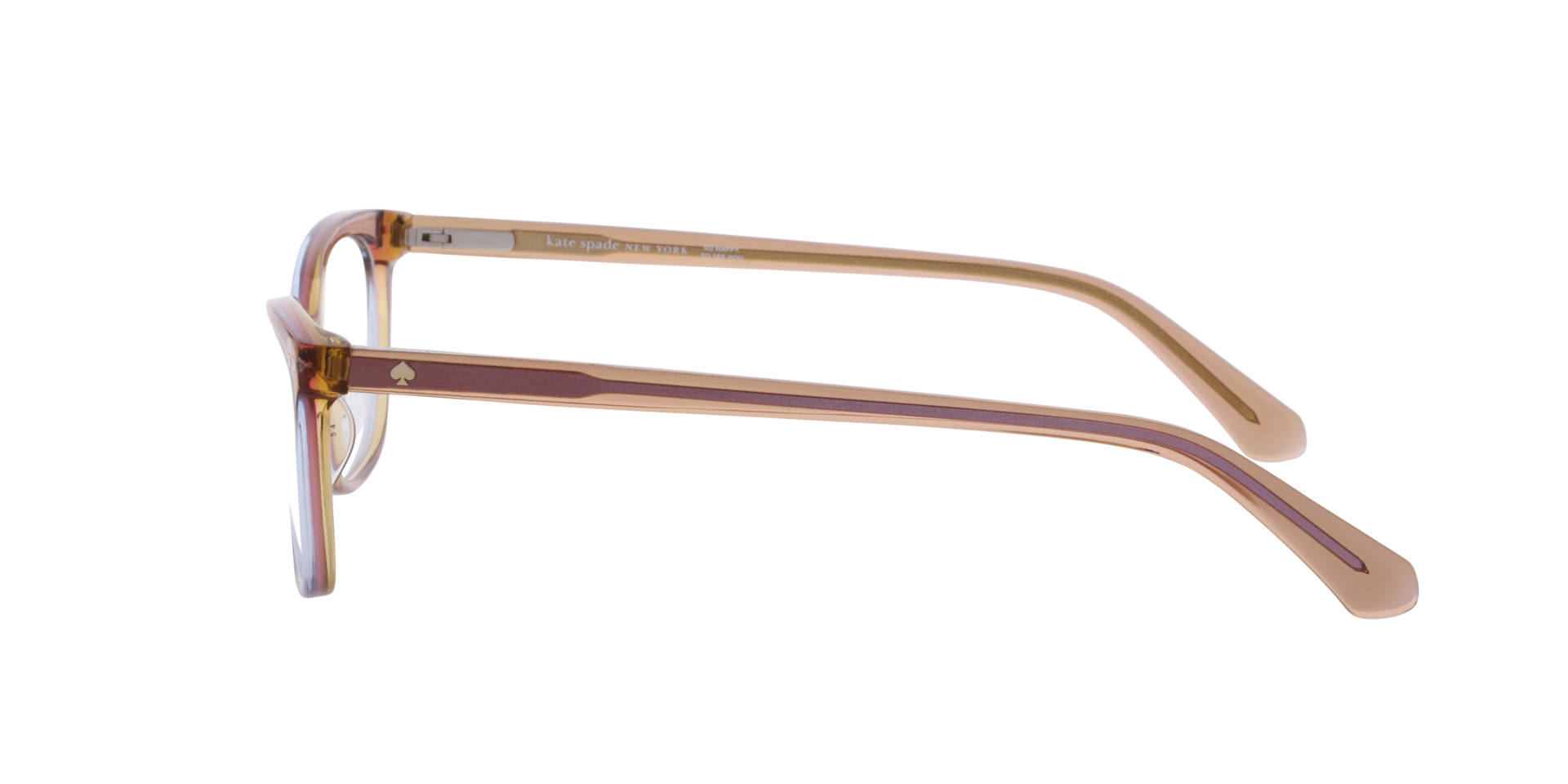 KS ADRIA 2 Pink AcetateEyeglass Frames for Glasses Direct, Side View