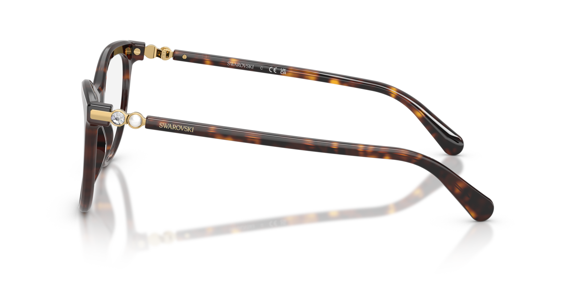 SK2064 Havana AcetateEyeglass Frames for Glasses Direct, Side View
