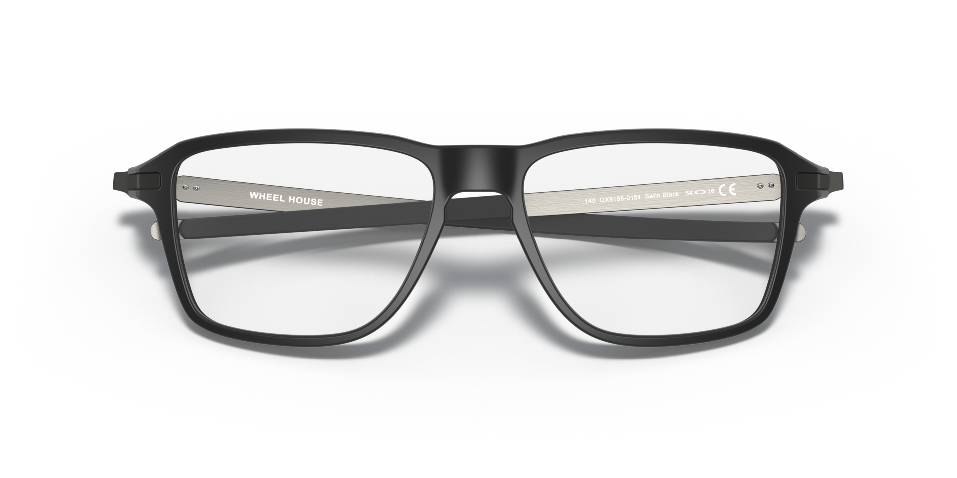 Wheel House Satin Black PlasticEyeglass Frames for Glasses Direct, Closed View