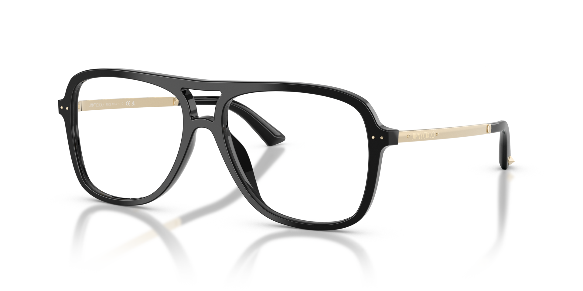 JC3052U Black AcetateEyeglass Frames for Glasses Direct, Angle View