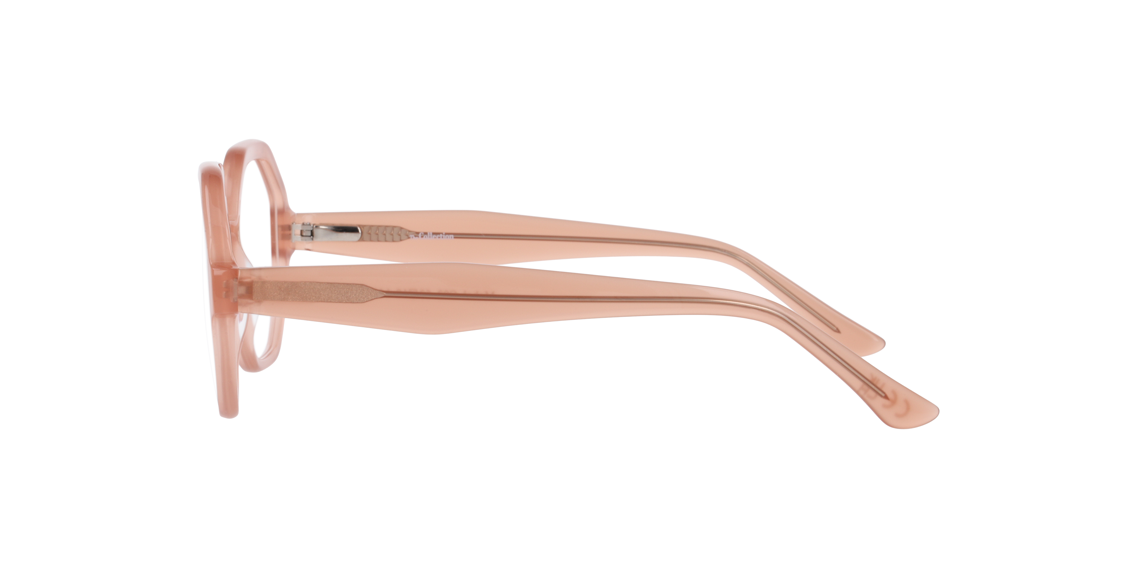 Mabel Milky Light Brown AcetateEyeglass Frames for Glasses Direct, Side View