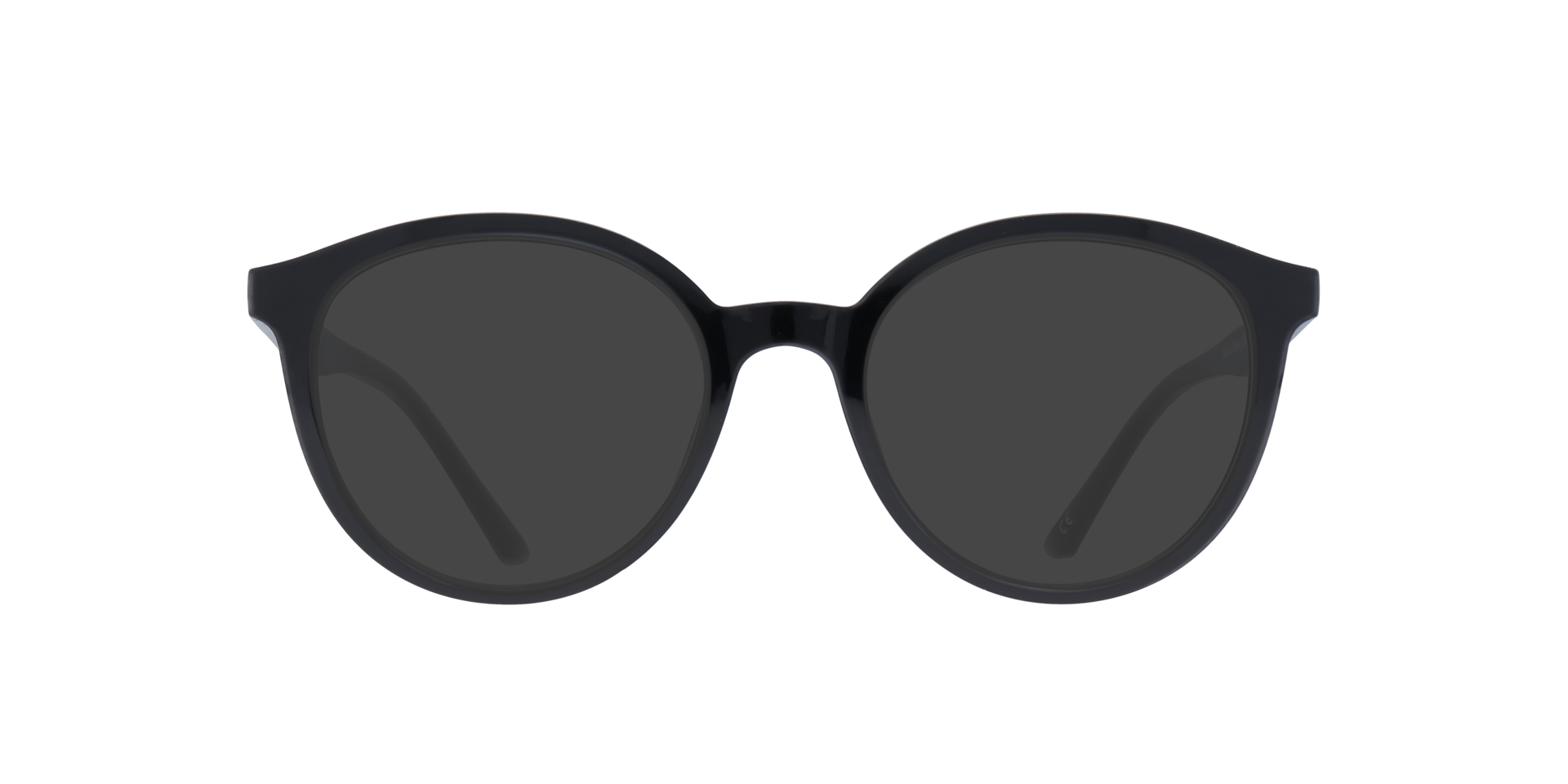 Bevis Shiny Black PlasticEyeglass Frames for Glasses Direct, with Tinted Lenses