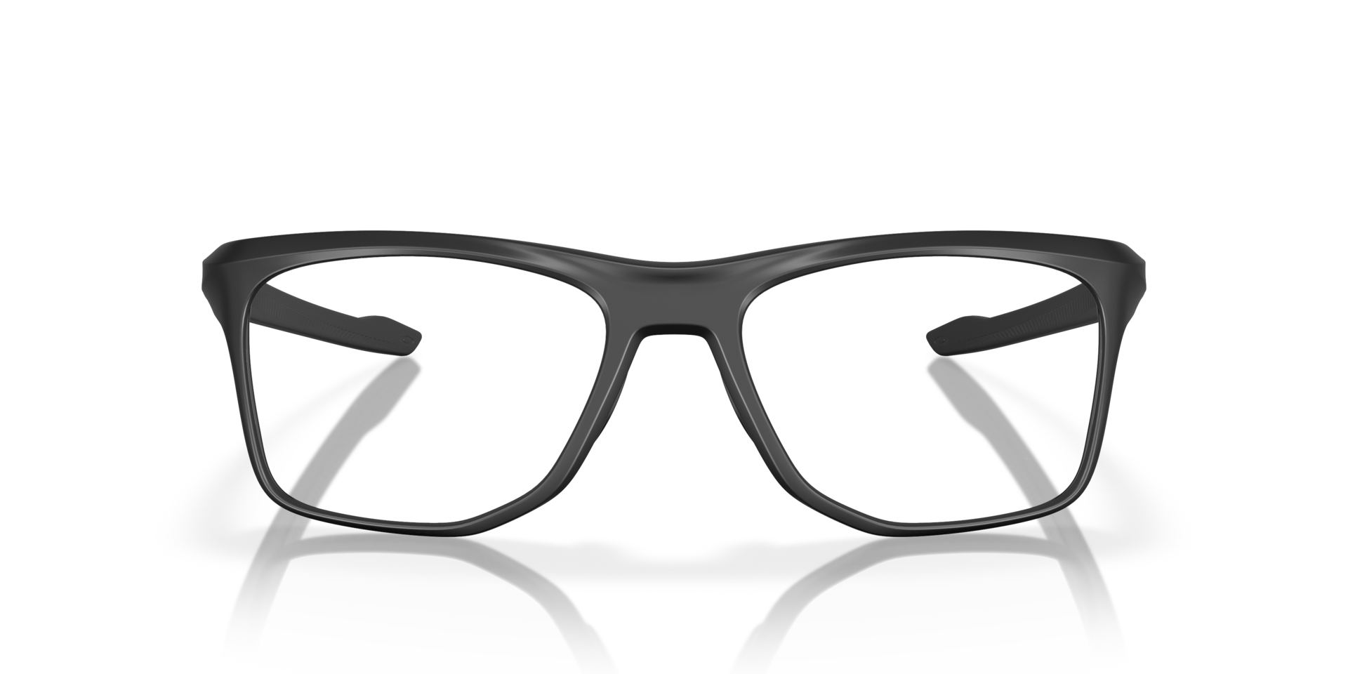 Knolls Satin Black PlasticEyeglass Frames for Glasses Direct, Front View