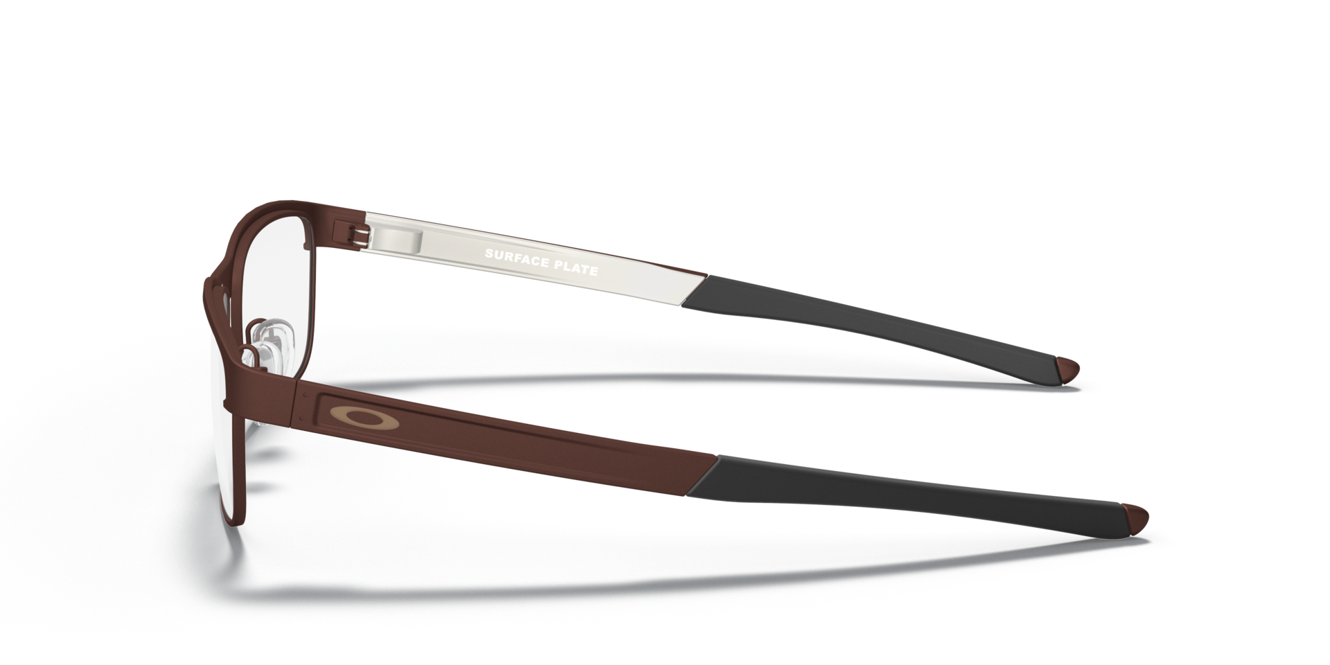 Surface Plate™ Satin Corten TitaniumEyeglass Frames for Glasses Direct, Side View
