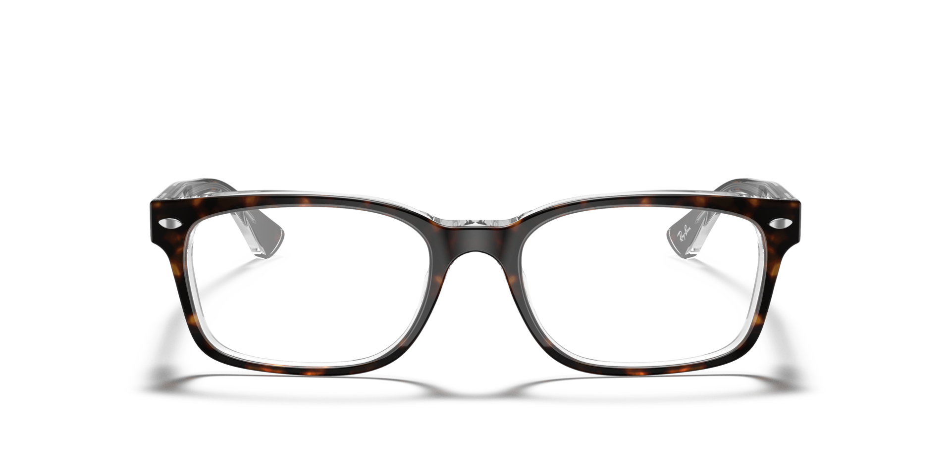 RB5286 Havana On Transparent AcetateEyeglass Frames for Glasses Direct, Front View