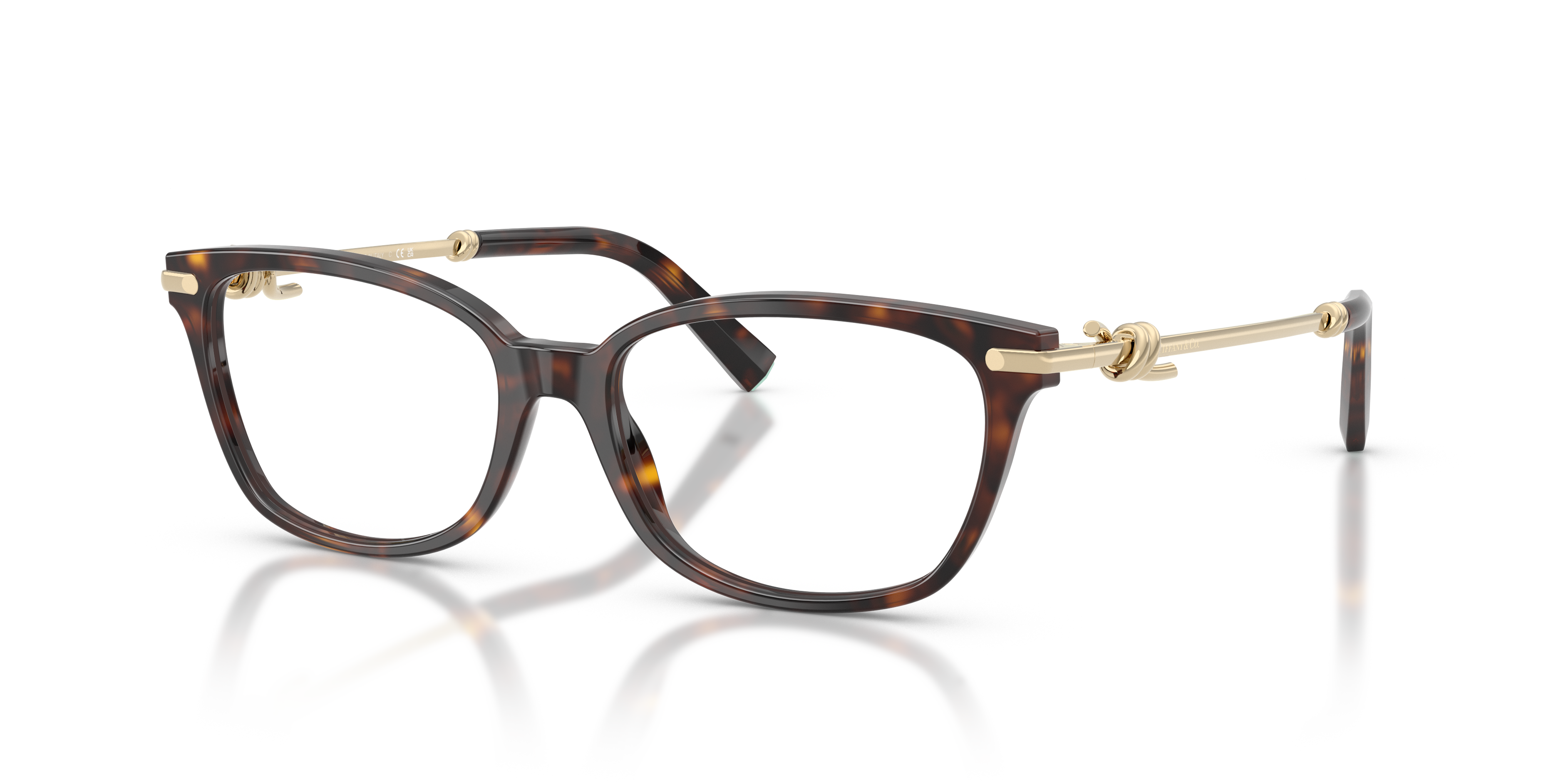 TF2281 Havana AcetateEyeglass Frames for Glasses Direct, Angle View